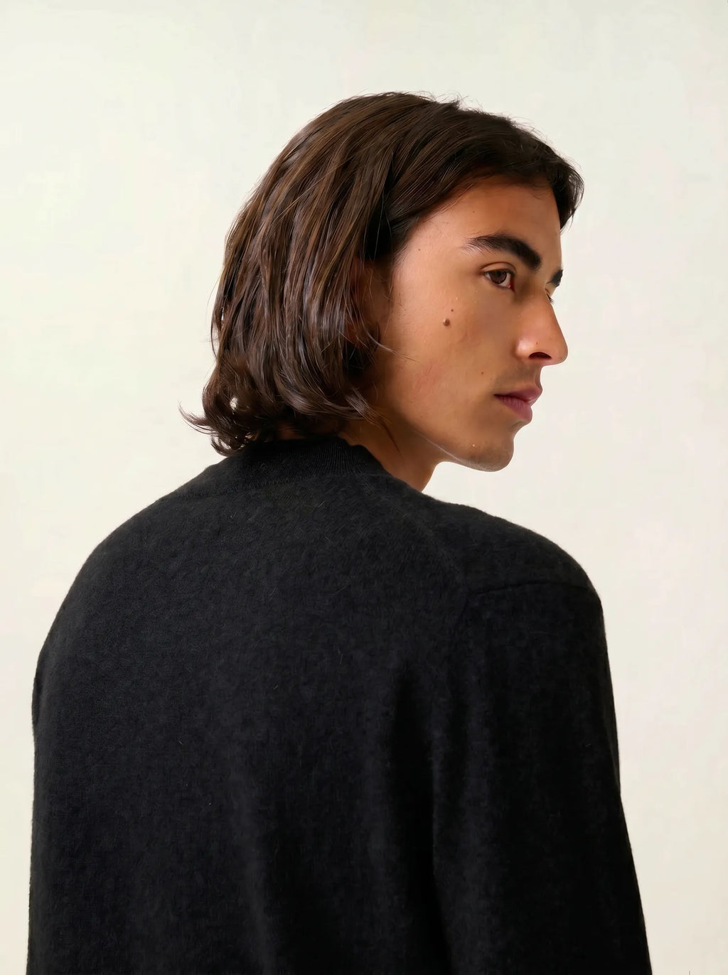 LASYA Pull Col Montant Noir