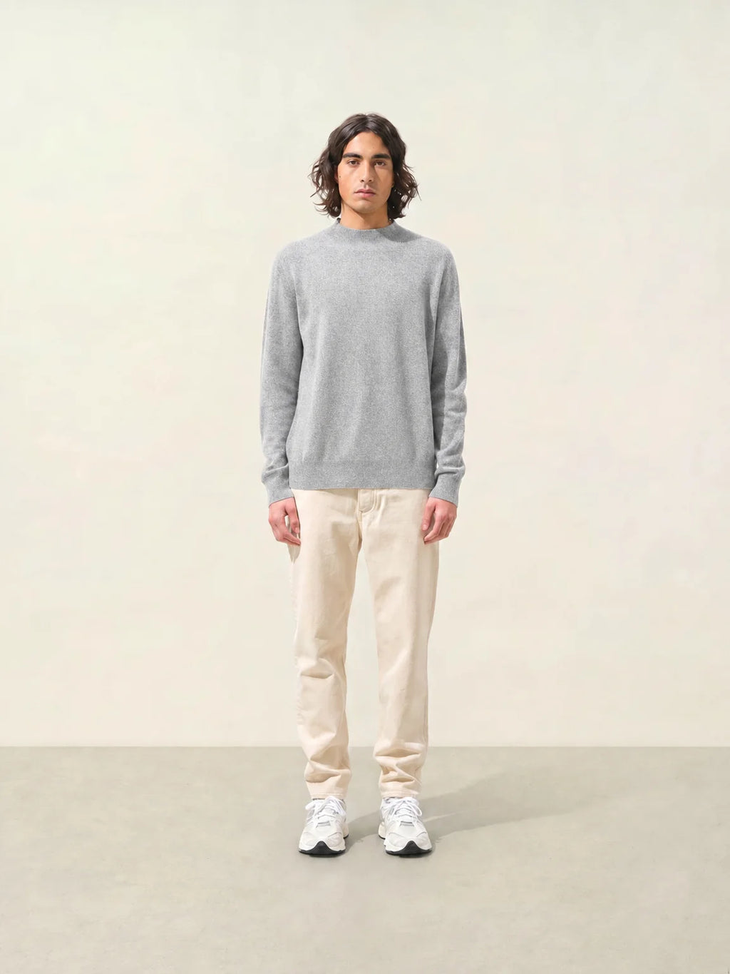 LASYA pullover stehkragen wolke meliert