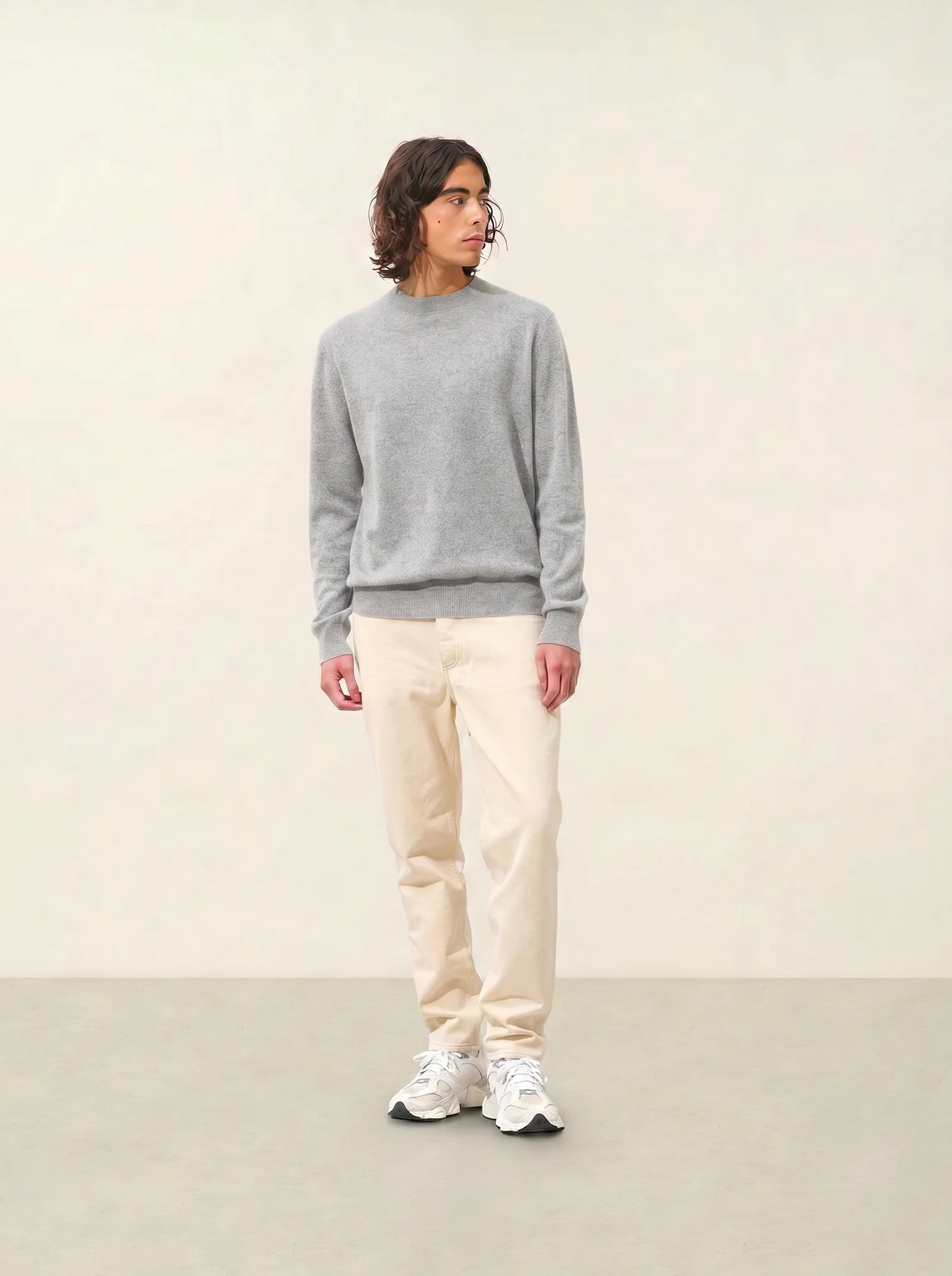 LASYA sweater mock neck heather cloud