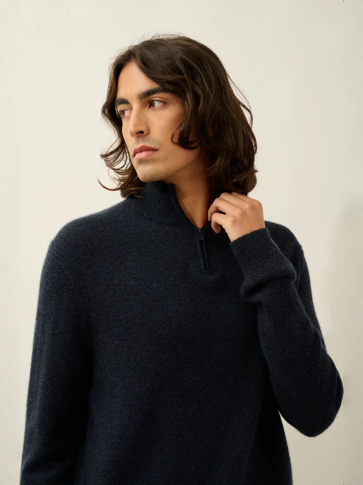 LYNA pull camionneur 4 fils caviar