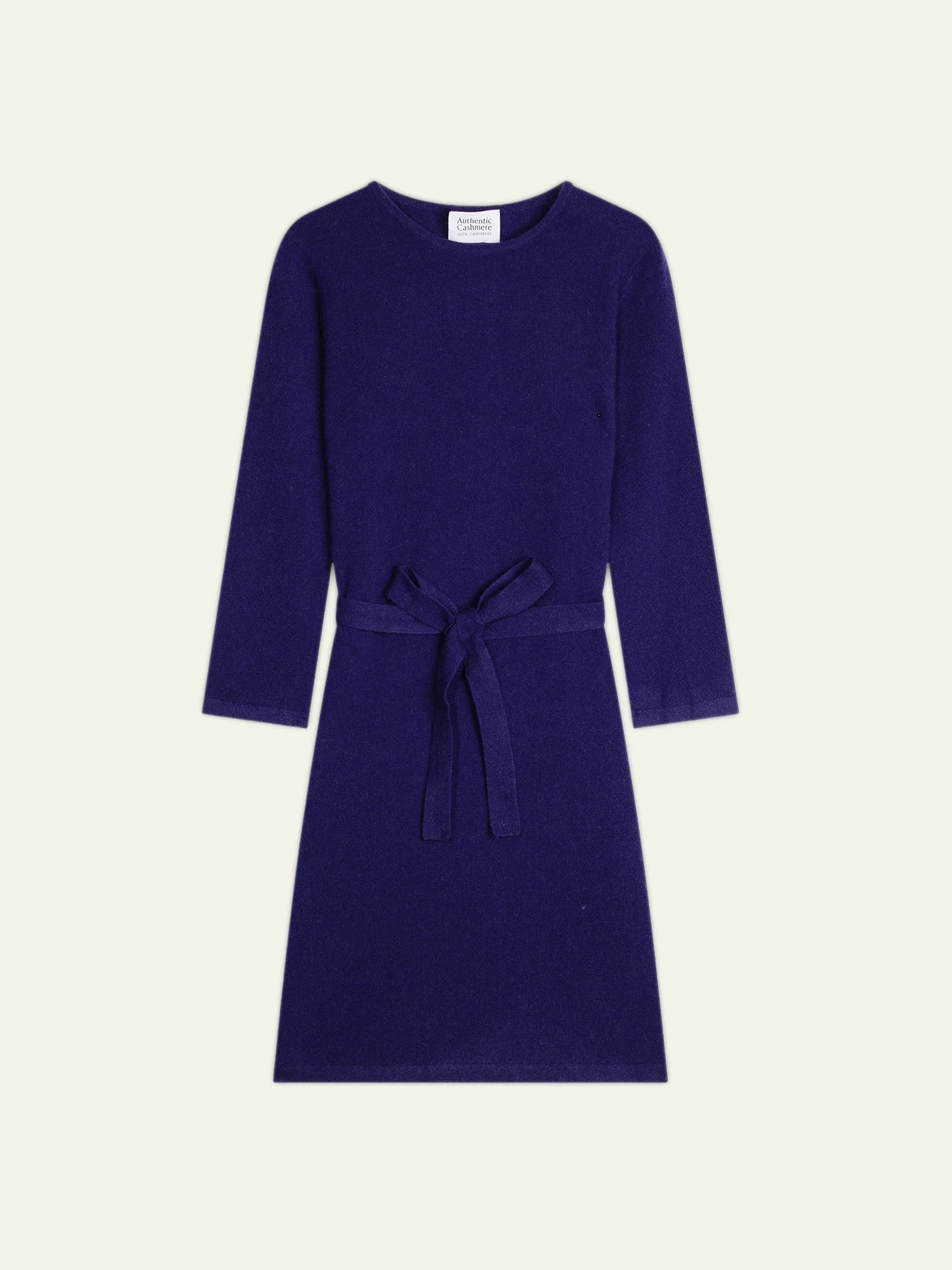 CONISTON kleid rundhalsausschnitt mit gürtel violett