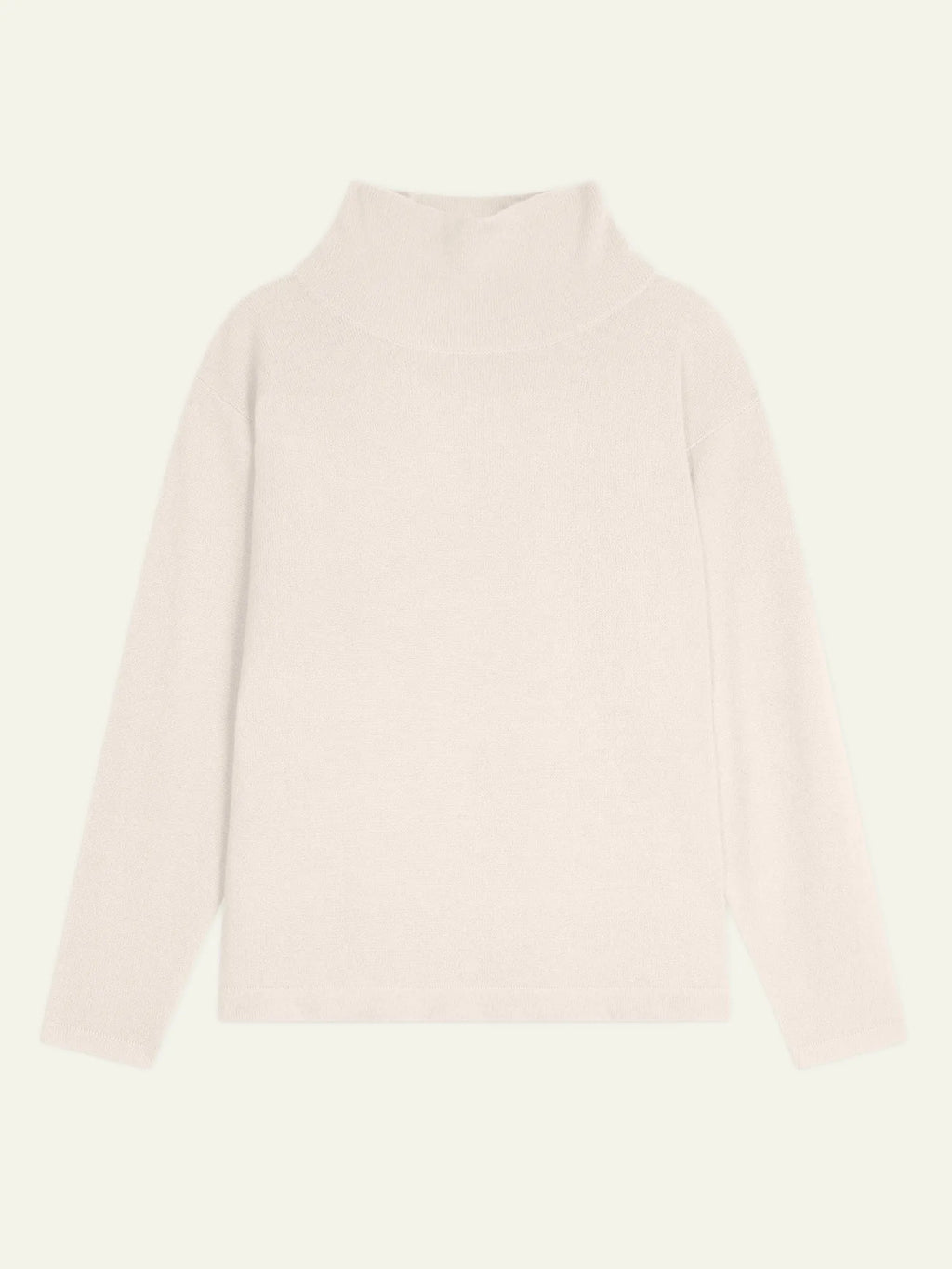CHEVIOT pull col montant bénitier ivoire