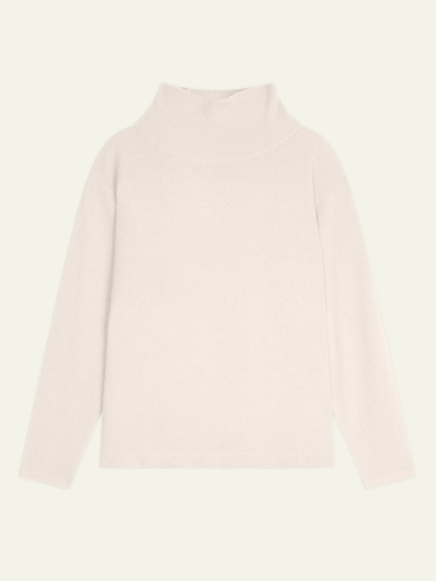 CHEVIOT pull col montant bénitier ivoire