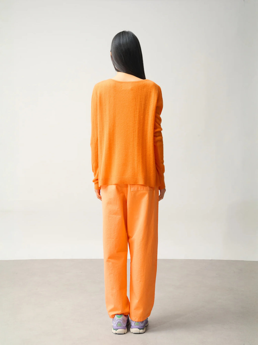 DIANA Pullover U-Boot-Ausschnitt Mandarine