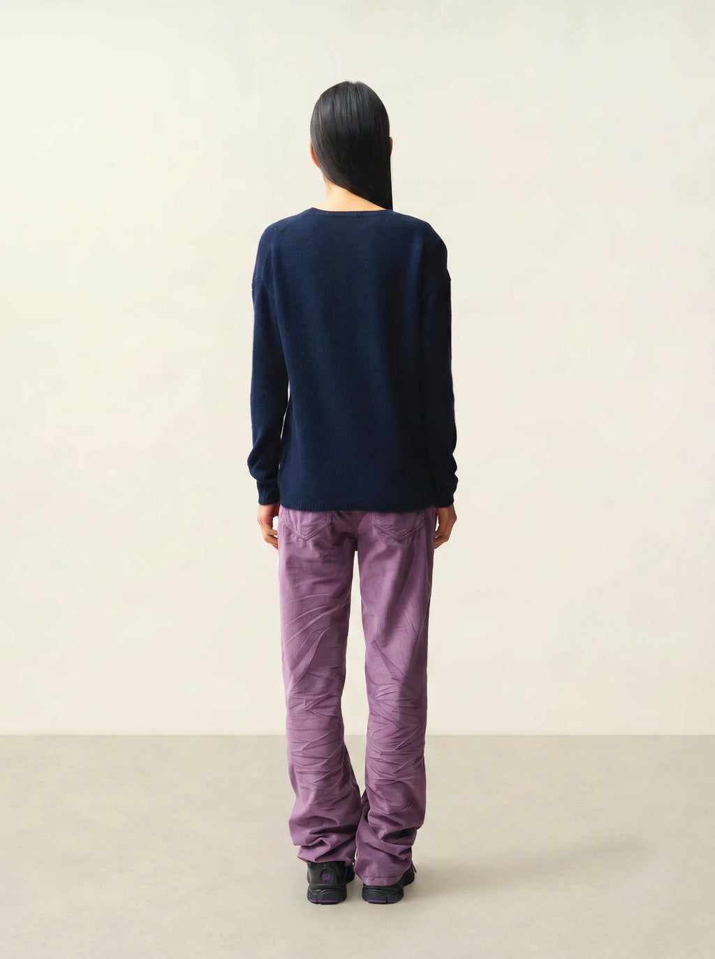 DOTY pullover v-ausschnitt 4-fädig marineblau