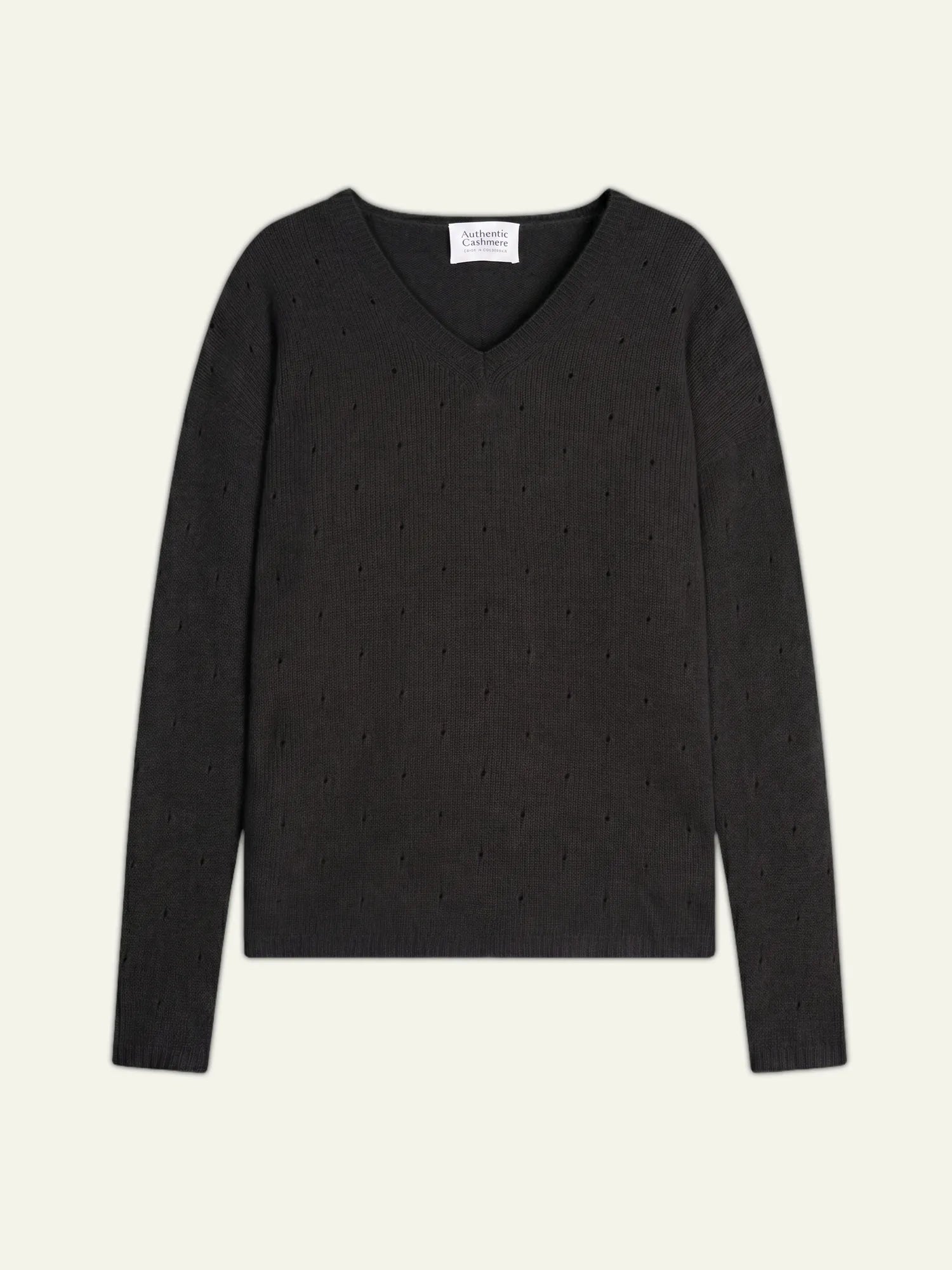 DOTY pullover v-ausschnitt 4-fädig schwarz