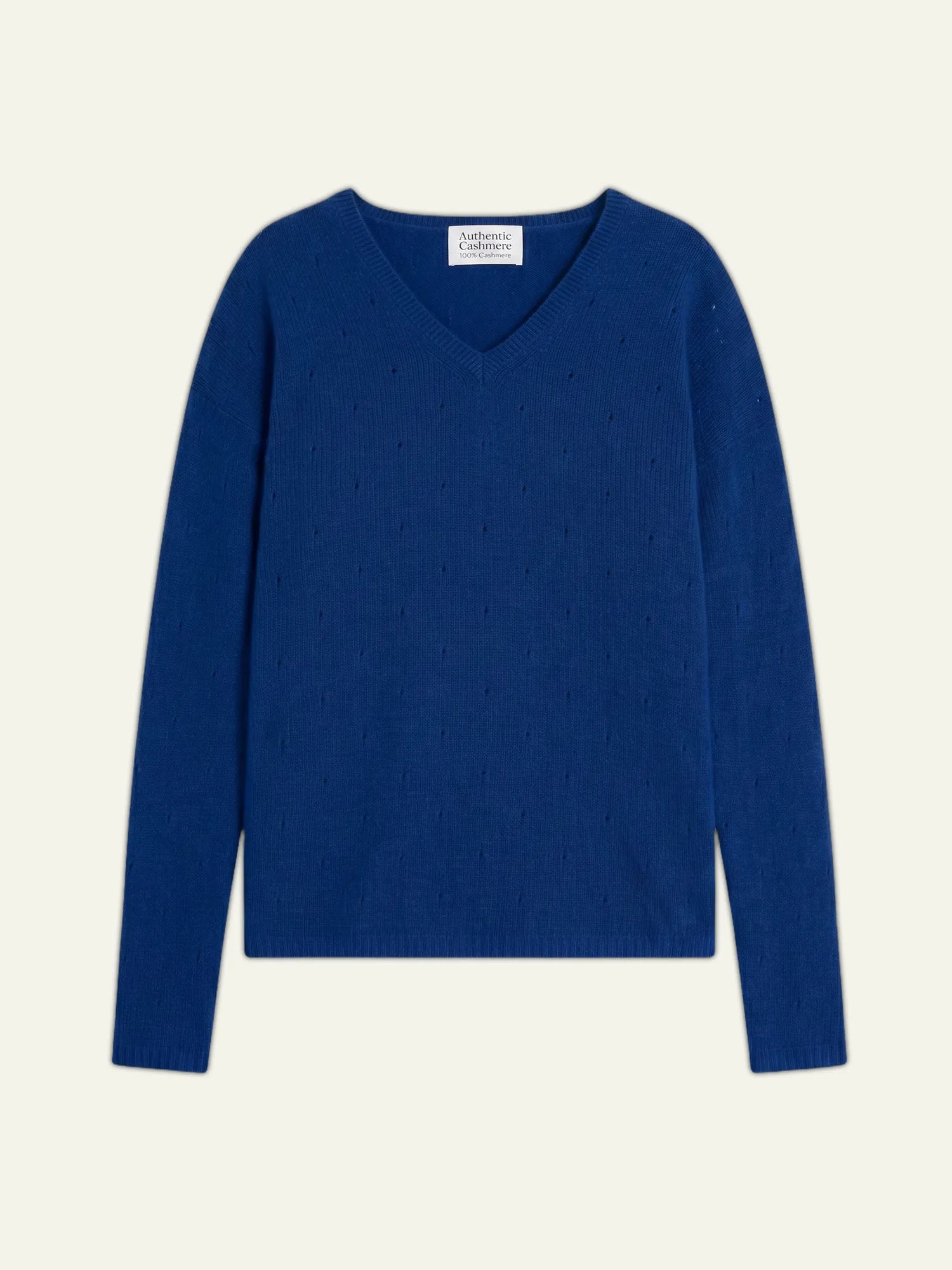 DOTY Pullover V-Ausschnitt 4-fädig Ultramarin