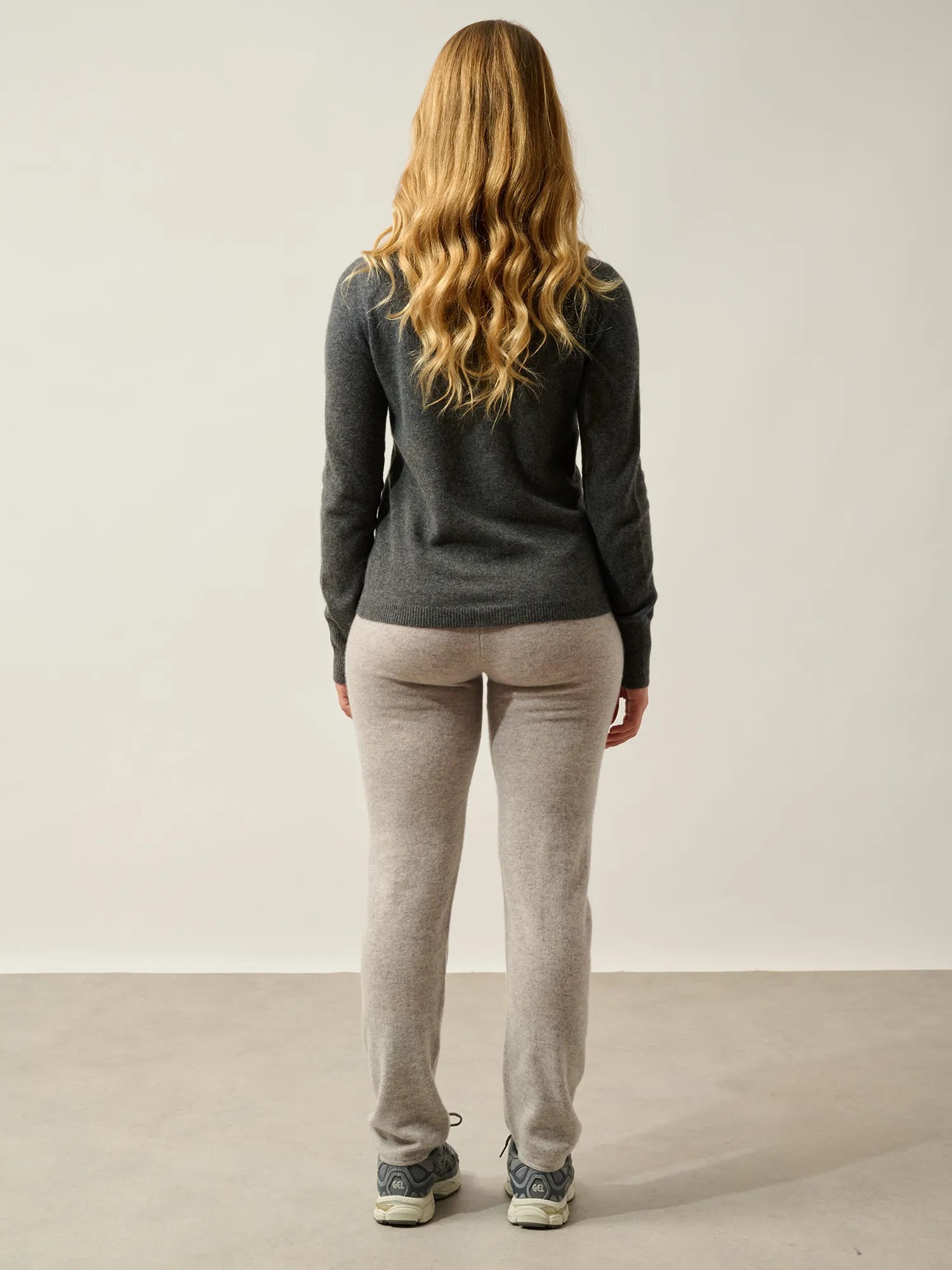 EILEEN pullover stehkragen anthrazit meliert