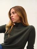 EILEEN pullover stehkragen khaki