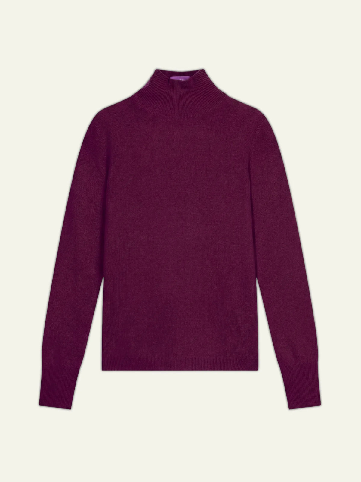 EILEEN Pull Col Montant Prune