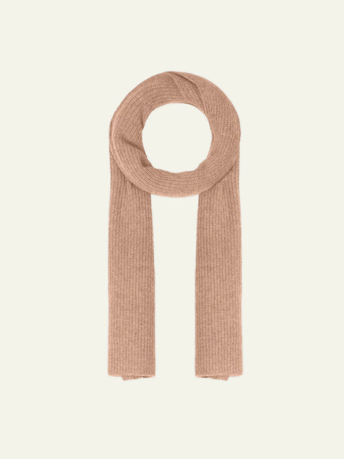 APOLLINE Scarf 4 Ply Heather Camel