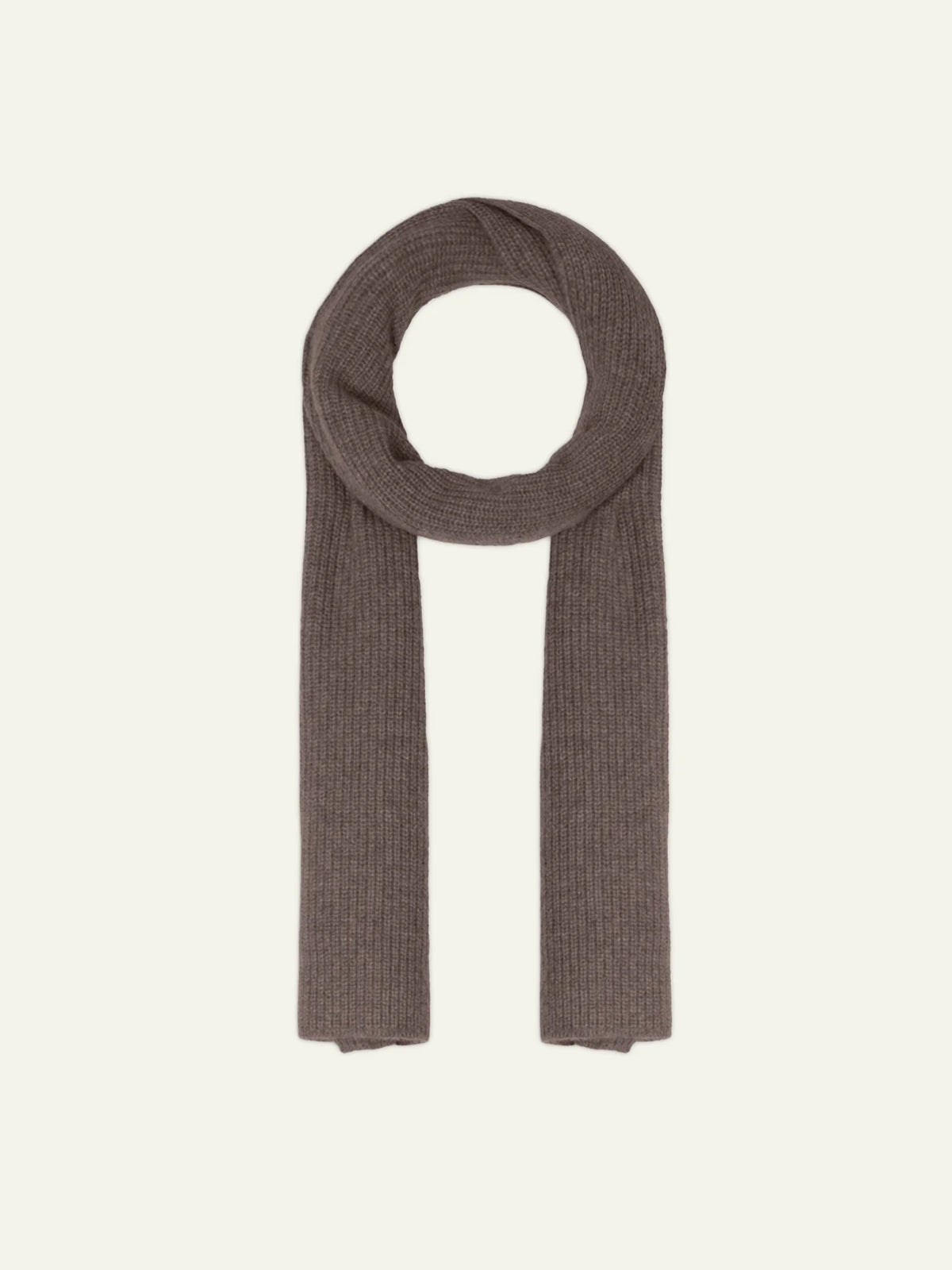 APOLLINE Écharpe 4 Fils Taupe et Vieux Rose