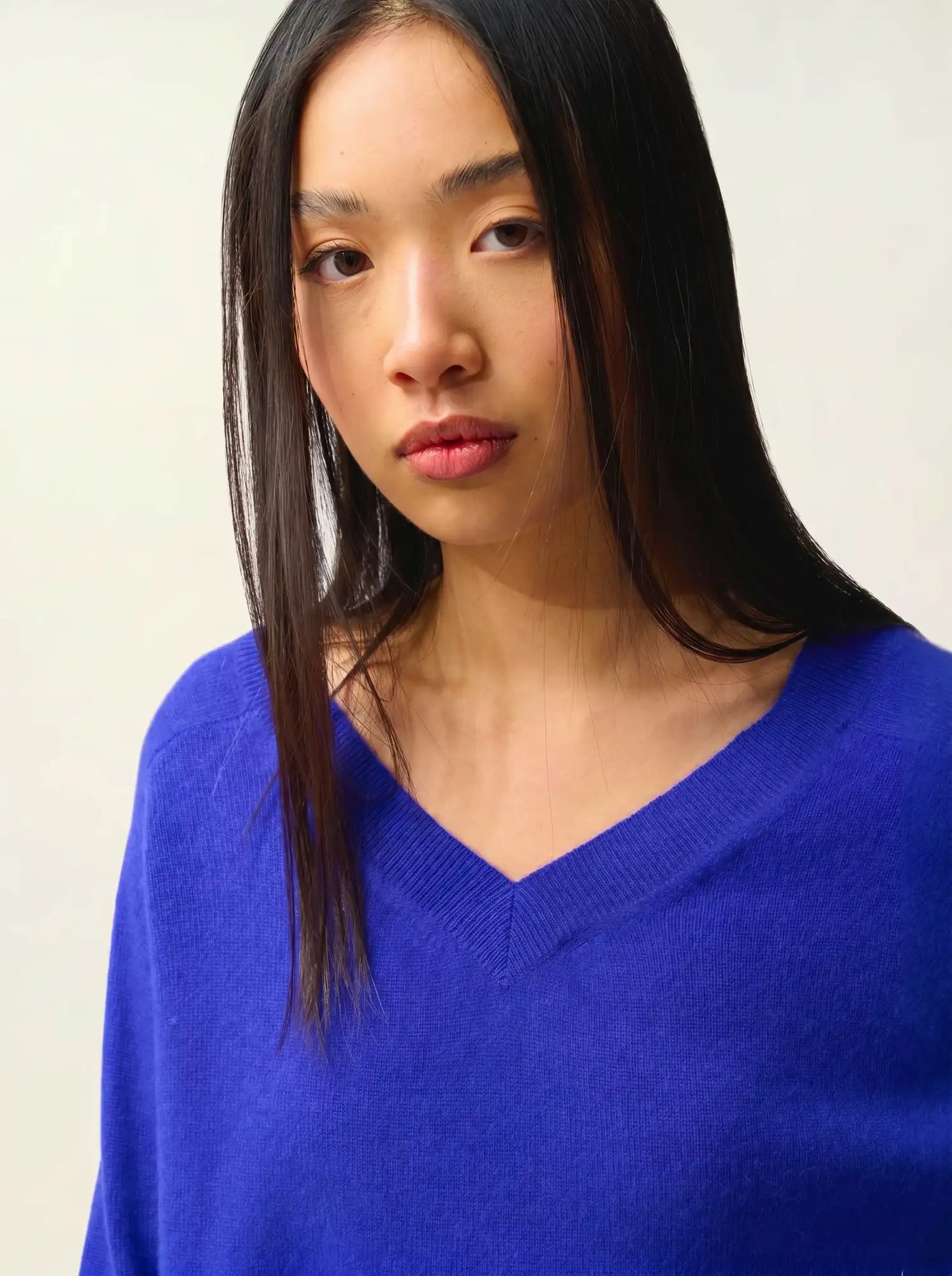 SAVANNAH pullover v-ausschnitt indigo