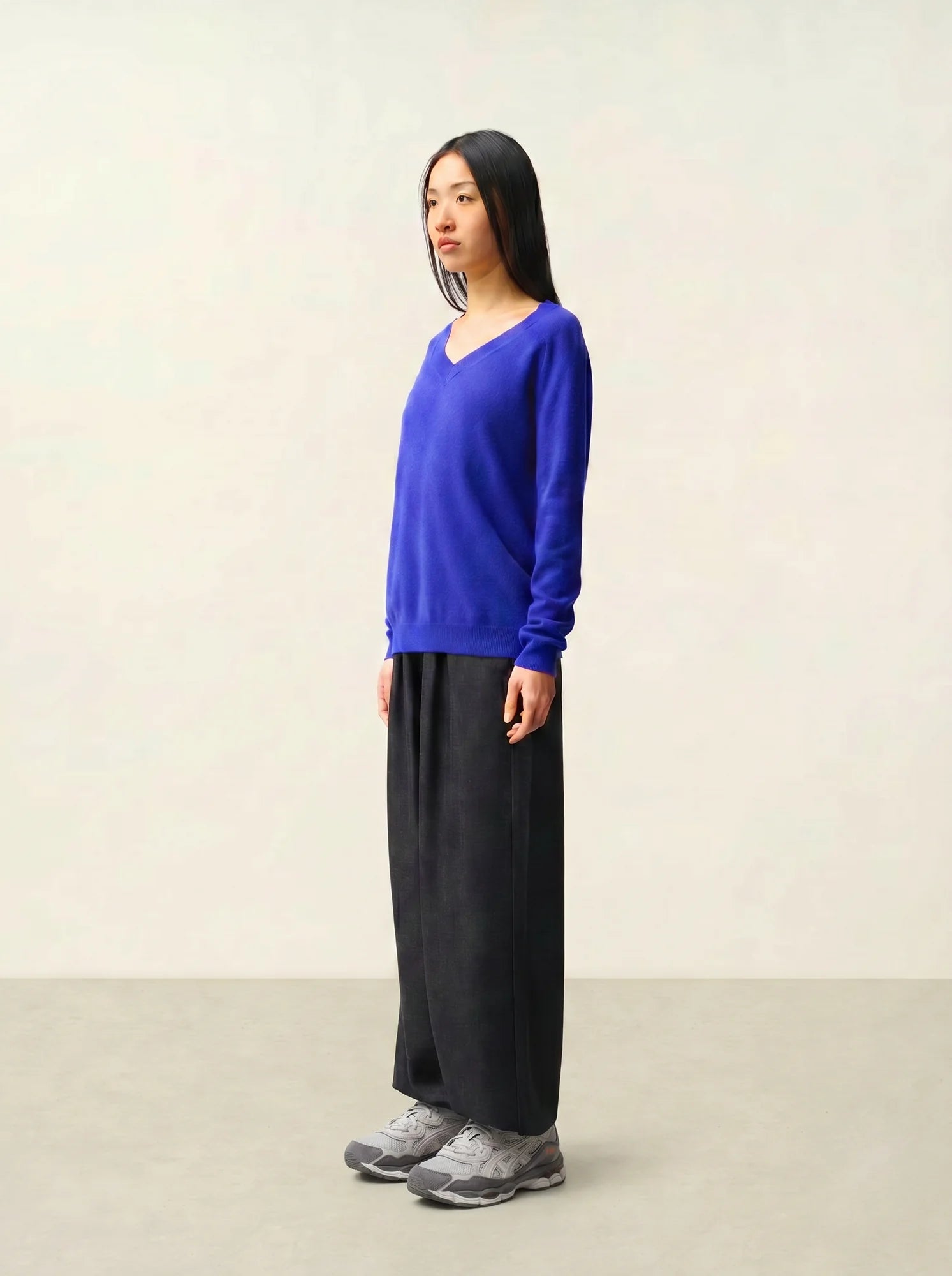 SAVANNAH pullover v-ausschnitt indigo
