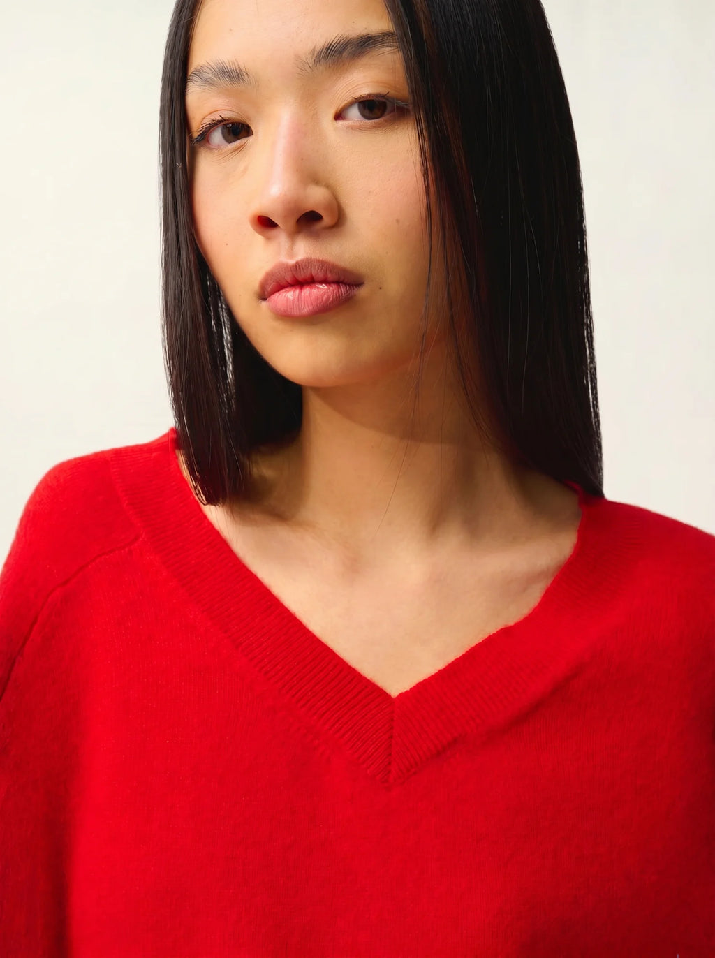 SAVANNAH pullover v-ausschnitt rot