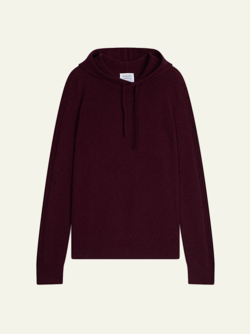 BENDT sweater hooded 4 ply blackberry