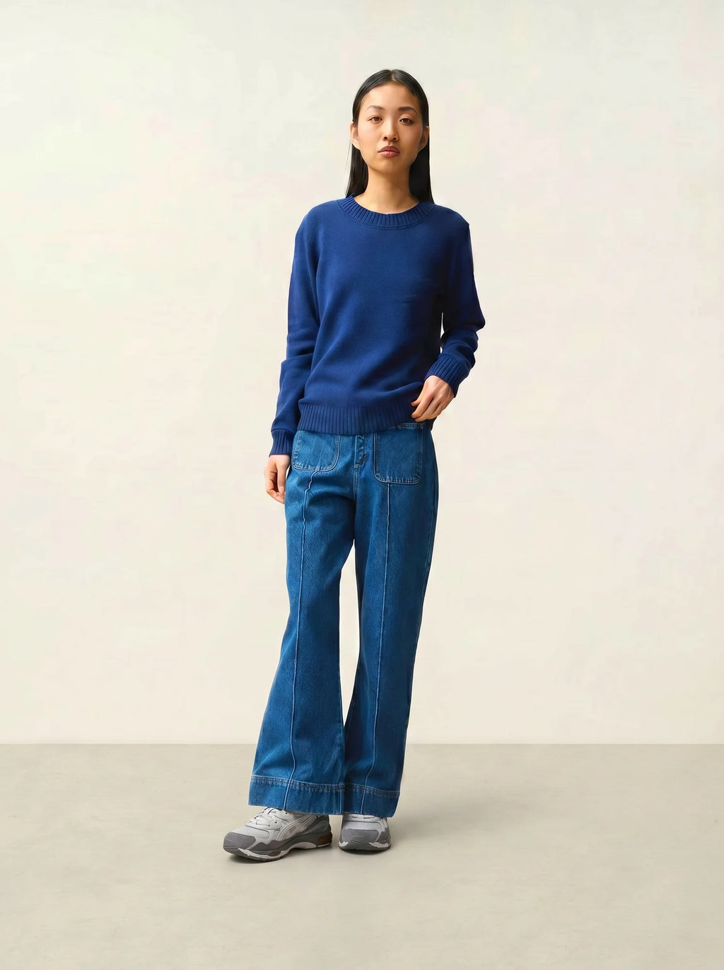 JETSAN sweater crew neck 4 ply midnight