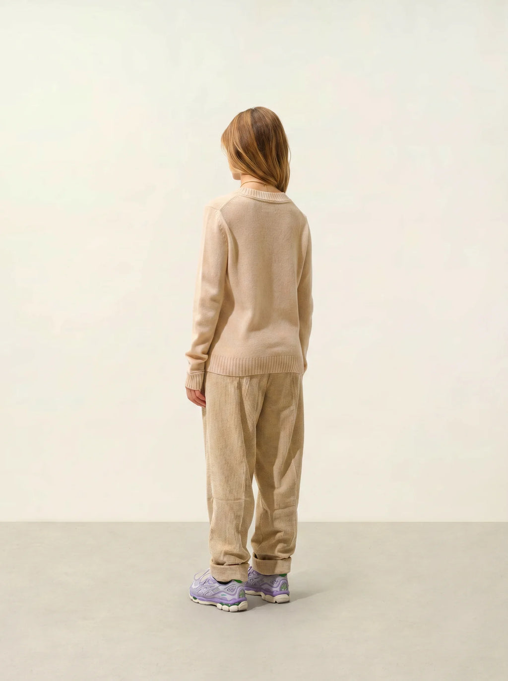 JETSAN sweater crew neck 4 ply sand
