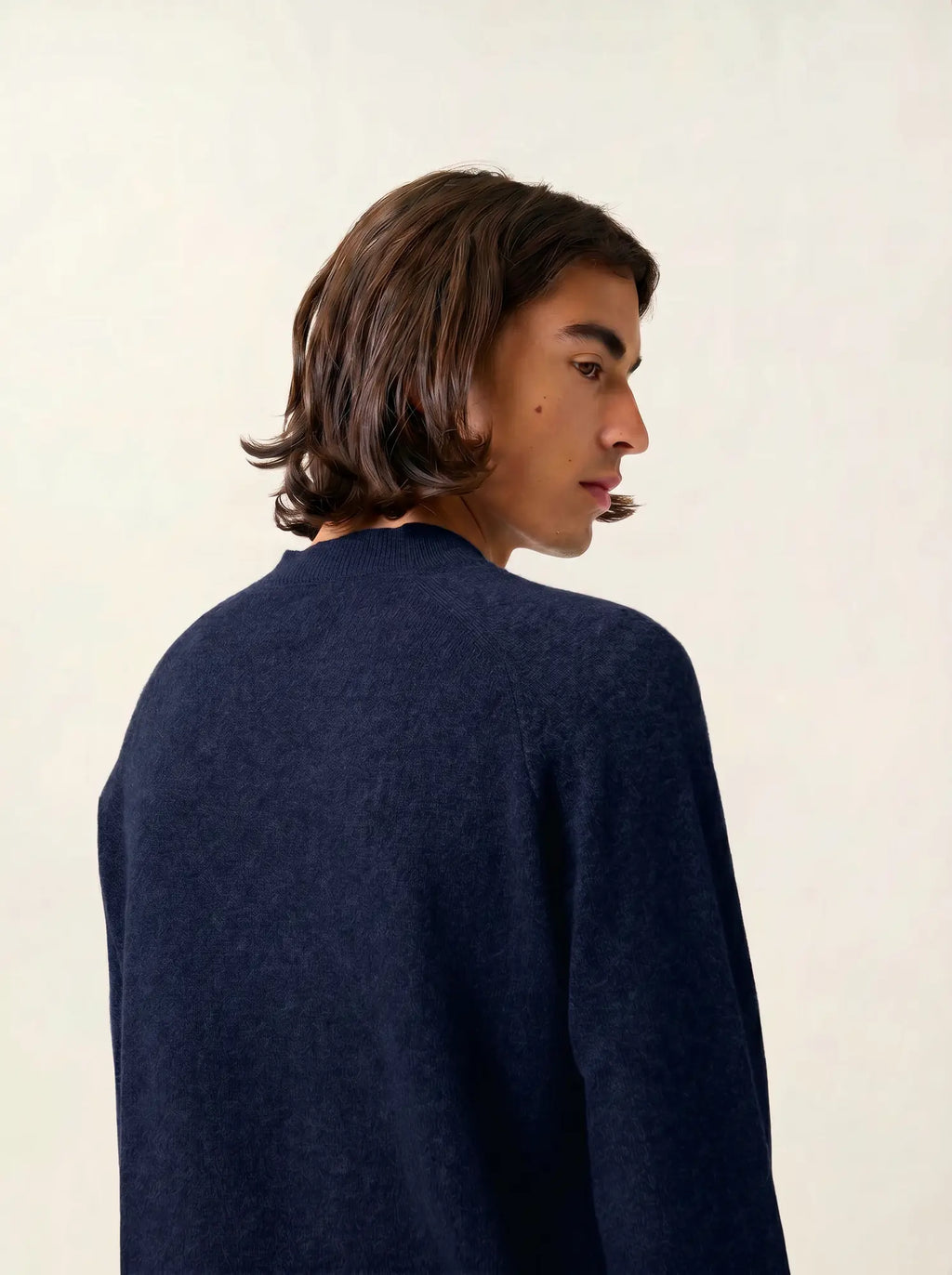 KUNDUM pullover stehkragen marineblau