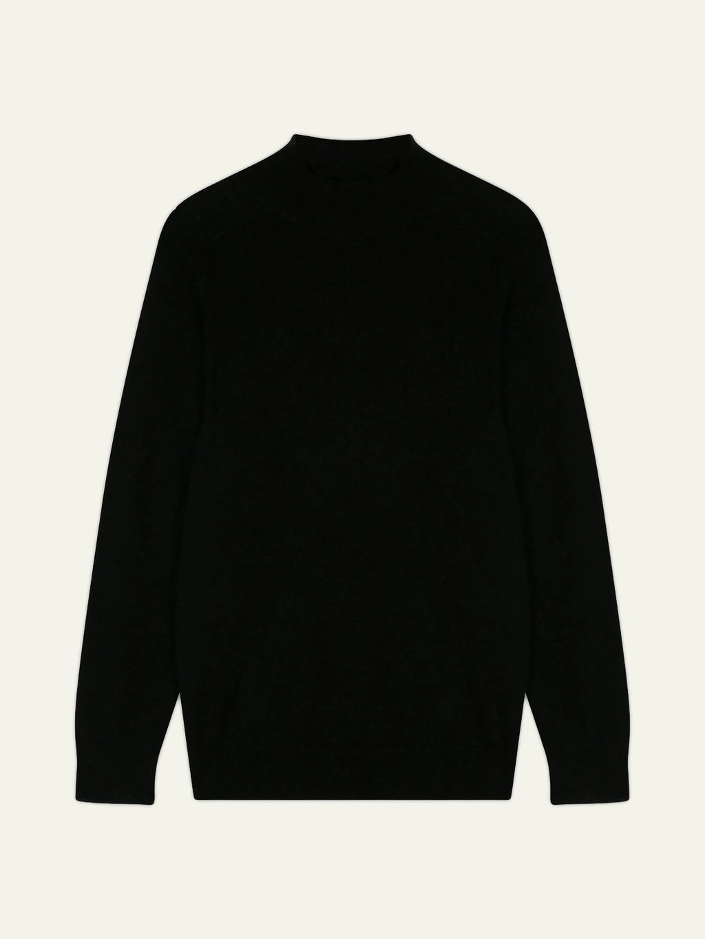 KUNDUM Pull Col Montant Noir