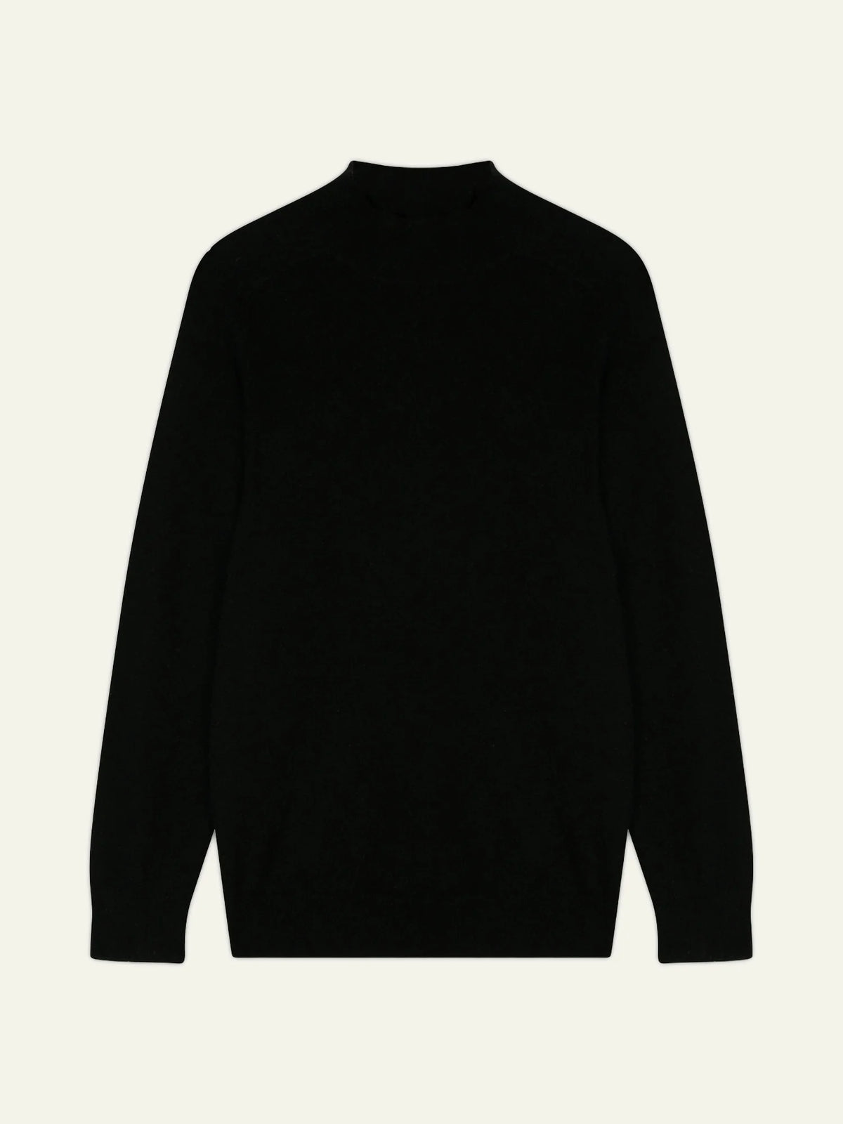 KUNDUM Pull Col Montant Noir
