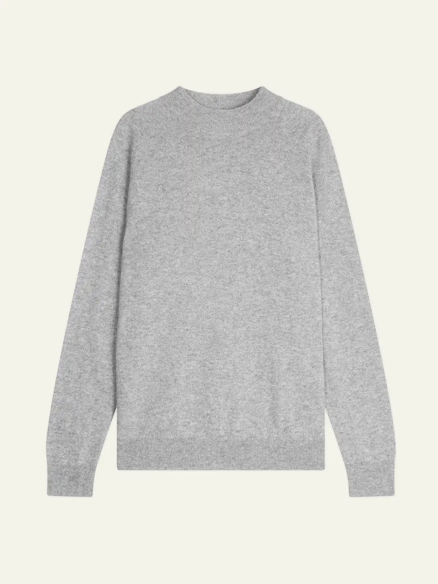 KUNDUM sweater mock neck heather cloud