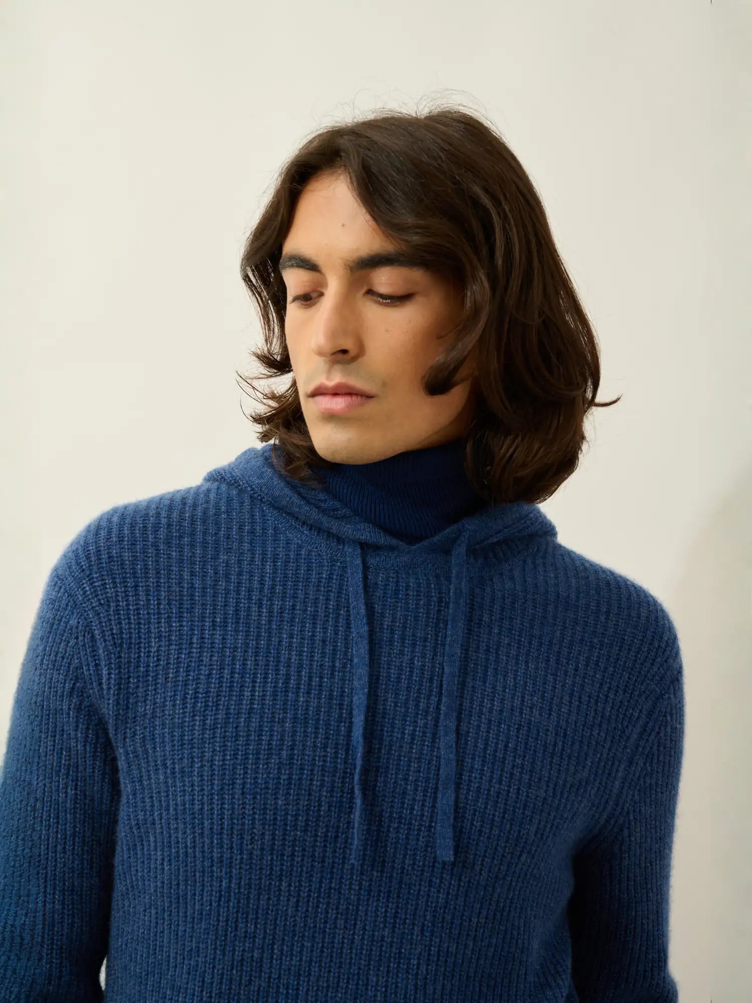 MIDA pullover mit kapuze 4-fädig océan meliert