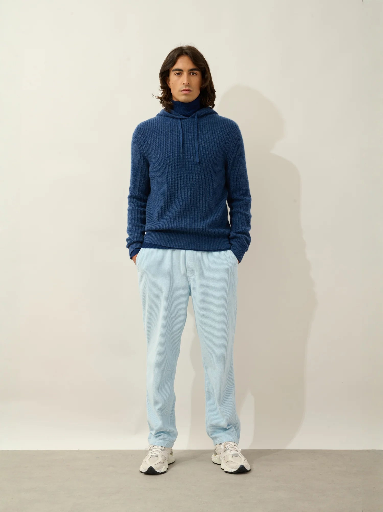 MIDA pullover mit kapuze 4-fädig océan meliert