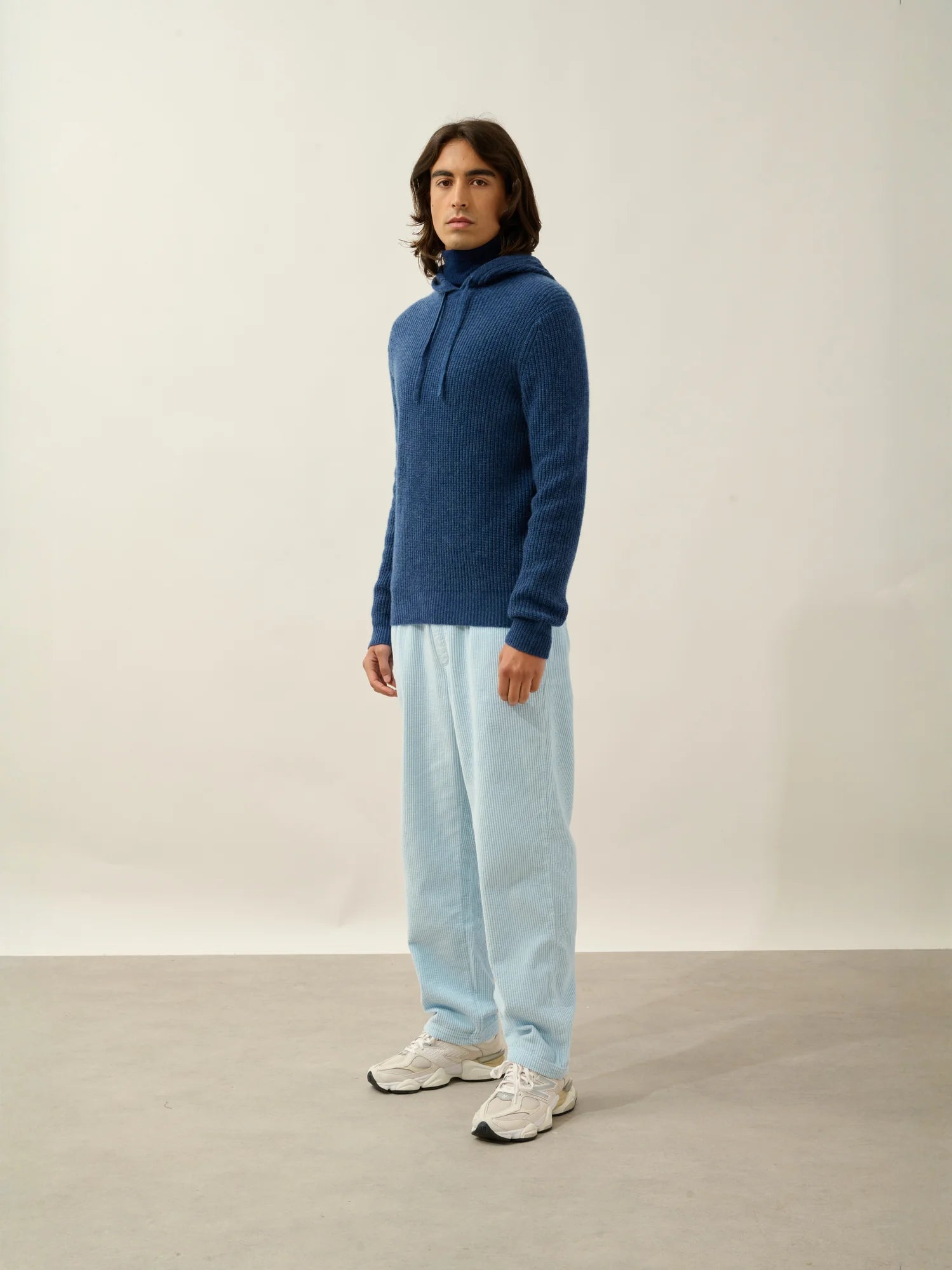 MIDA pullover mit kapuze 4-fädig océan meliert