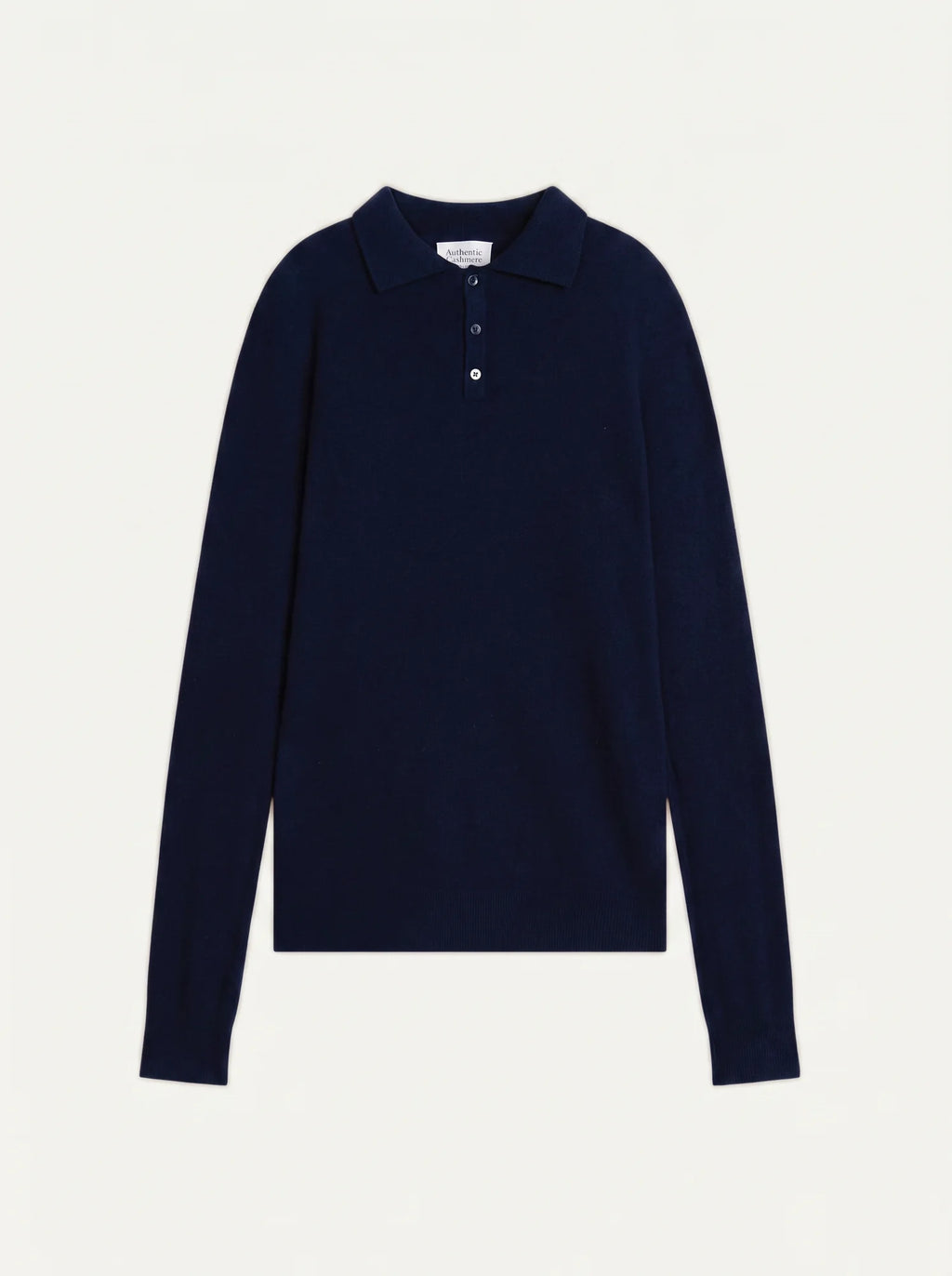 CHARVET polo manches longues caviar