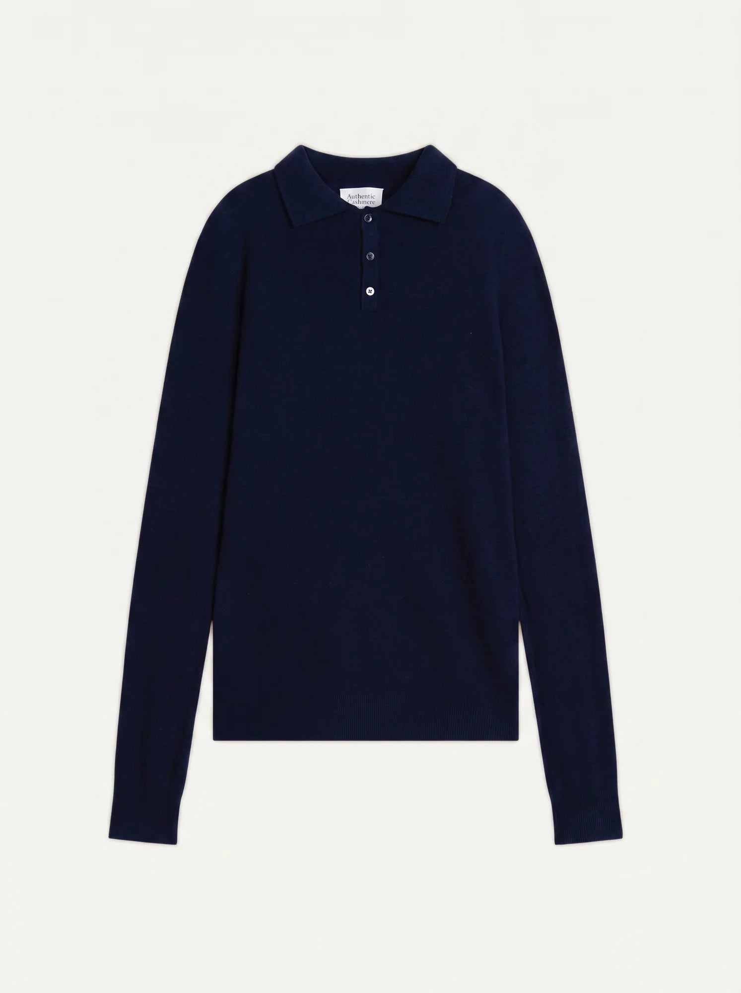 CHARVET polo manches longues caviar