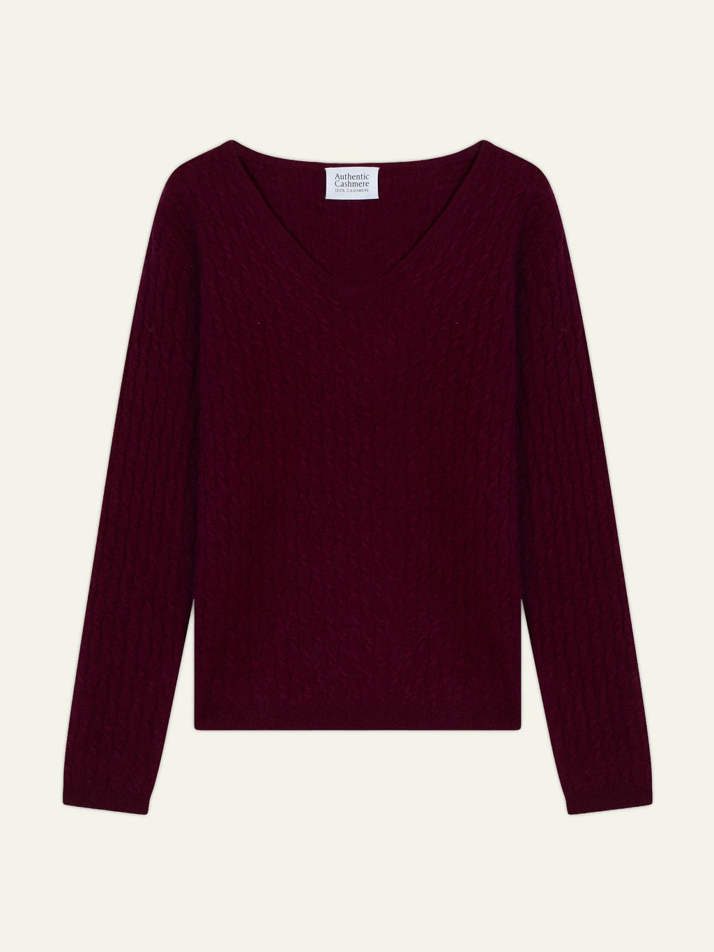 GRASMOOR pullover v-ausschnitt bordeaux