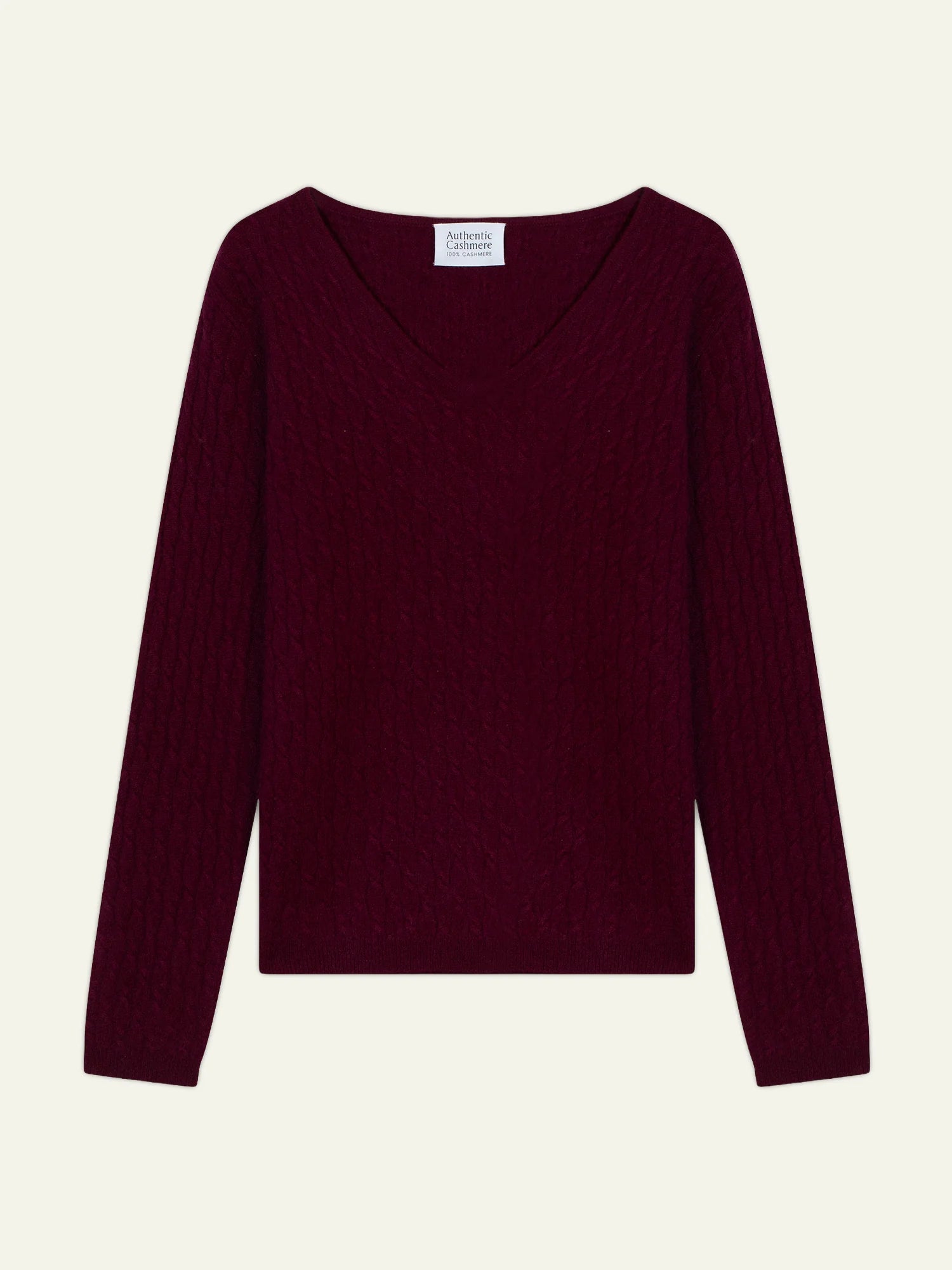 GRASMOOR pullover v-ausschnitt bordeaux