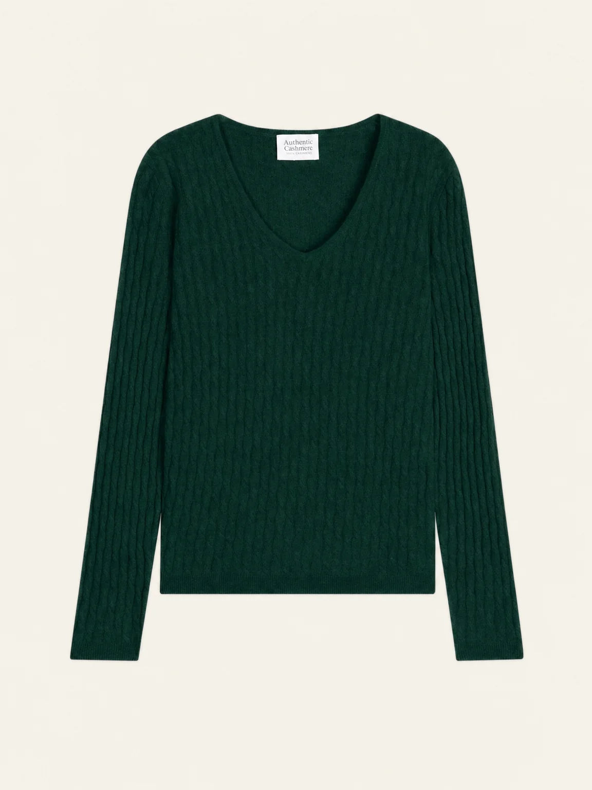 GRASMOOR pullover v-ausschnitt zypresse