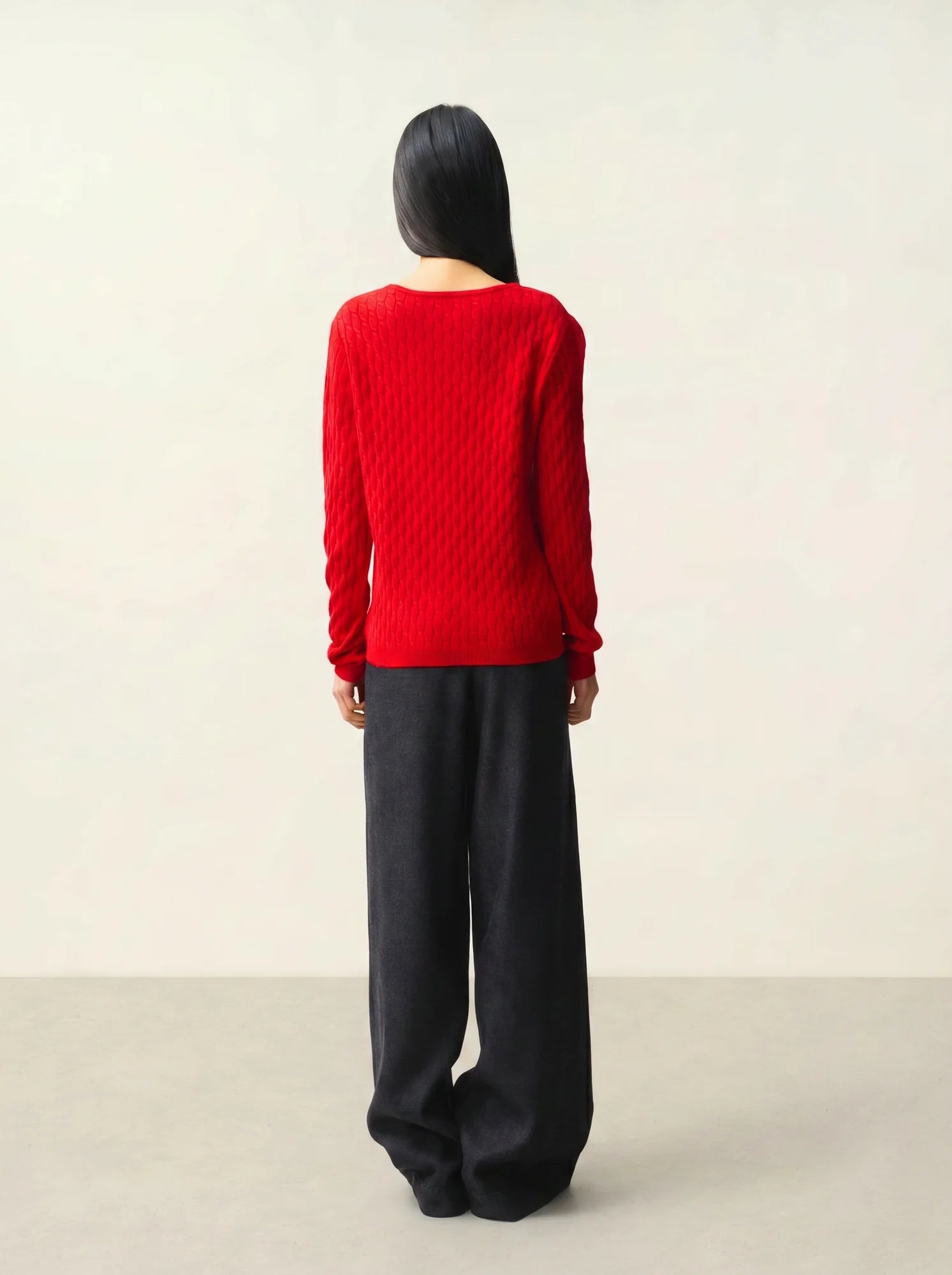 GRASMOOR pullover v-ausschnitt rot