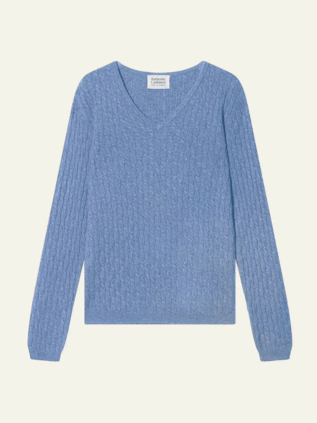 GRASMOOR pullover v-ausschnitt himmelblau