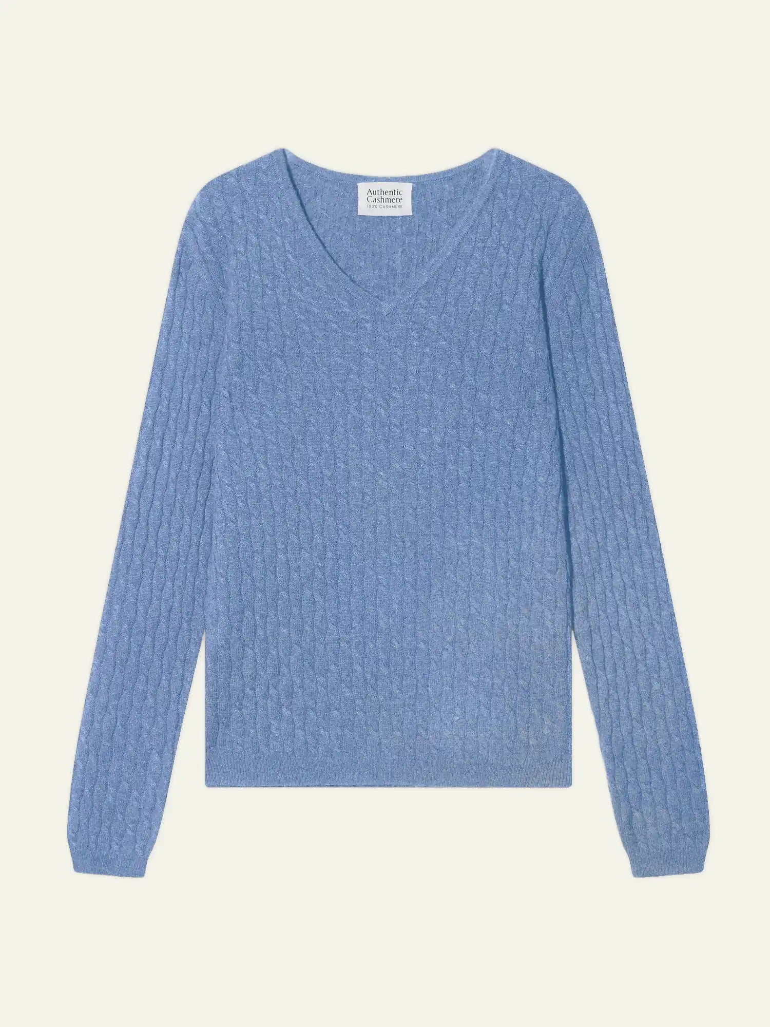 GRASMOOR pullover v-ausschnitt himmelblau