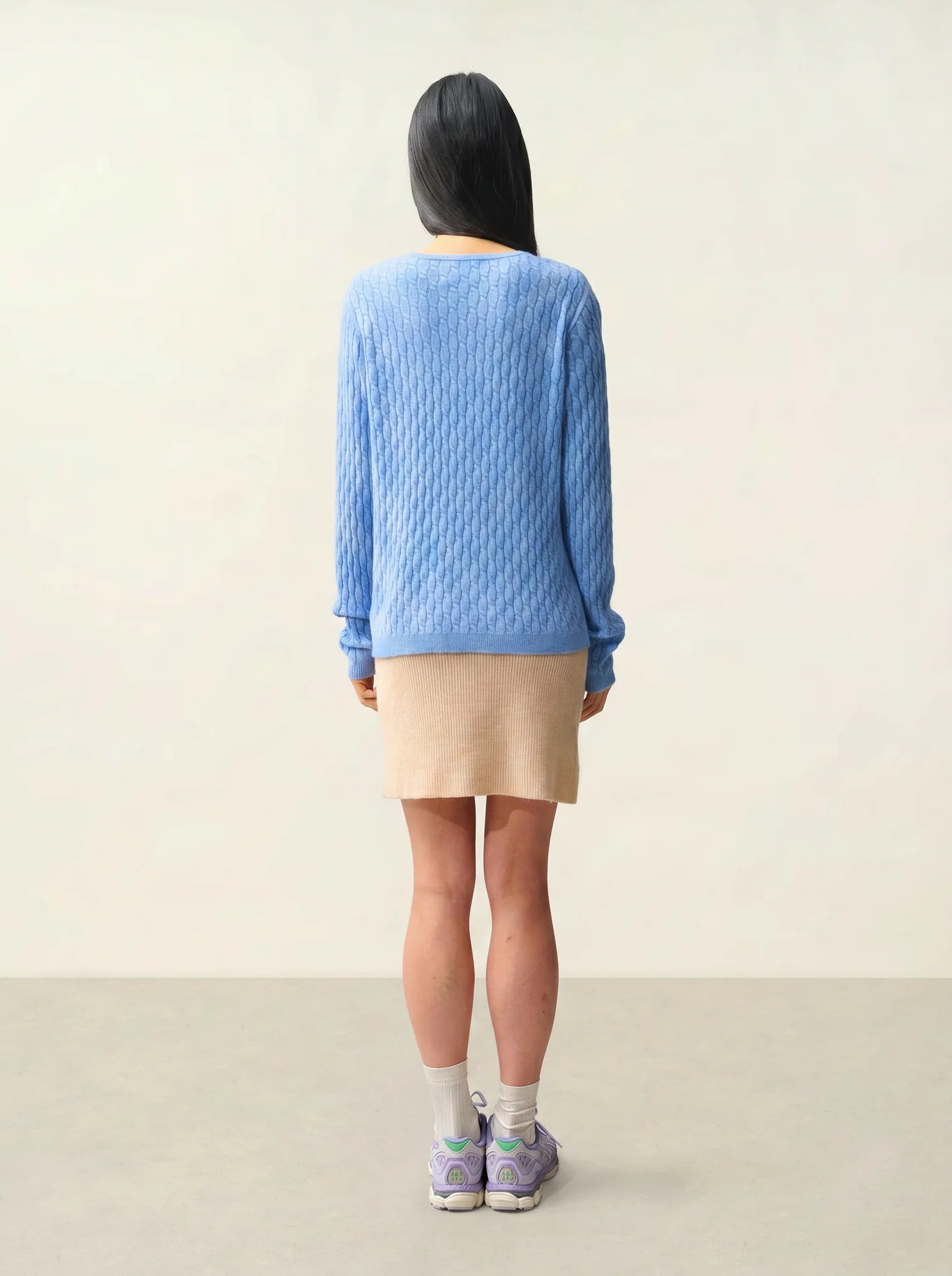 GRASMOOR pullover v-ausschnitt himmelblau