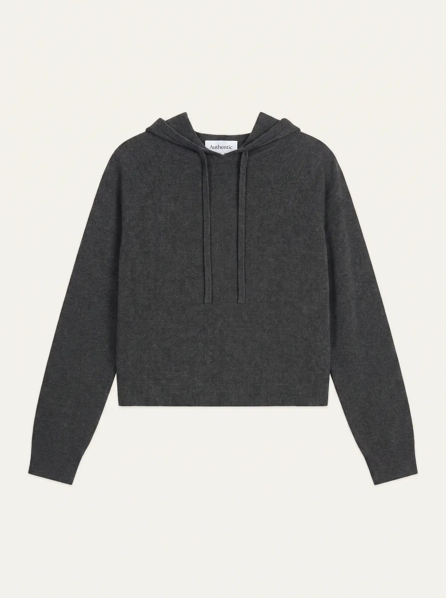 YARLSIDE pull capuche carbone chiné