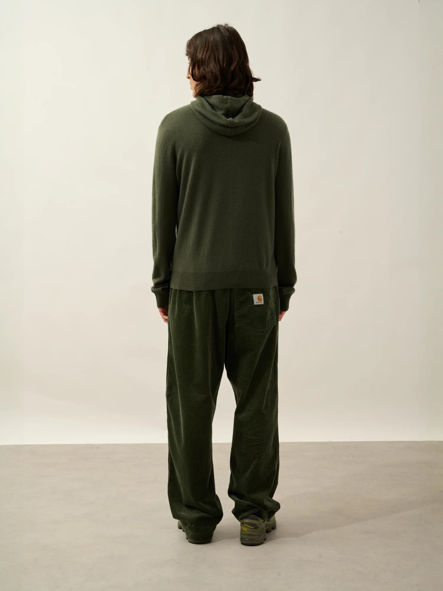 CASPER pull capuche poche kangourou kaki