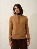 CASPER pull capuche poche kangourou noisette
