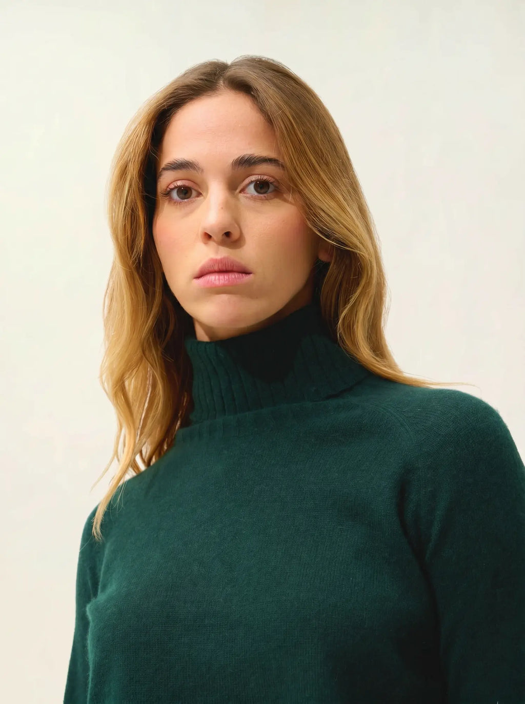 CASSY Pullover Rollkragen Zypressengrün