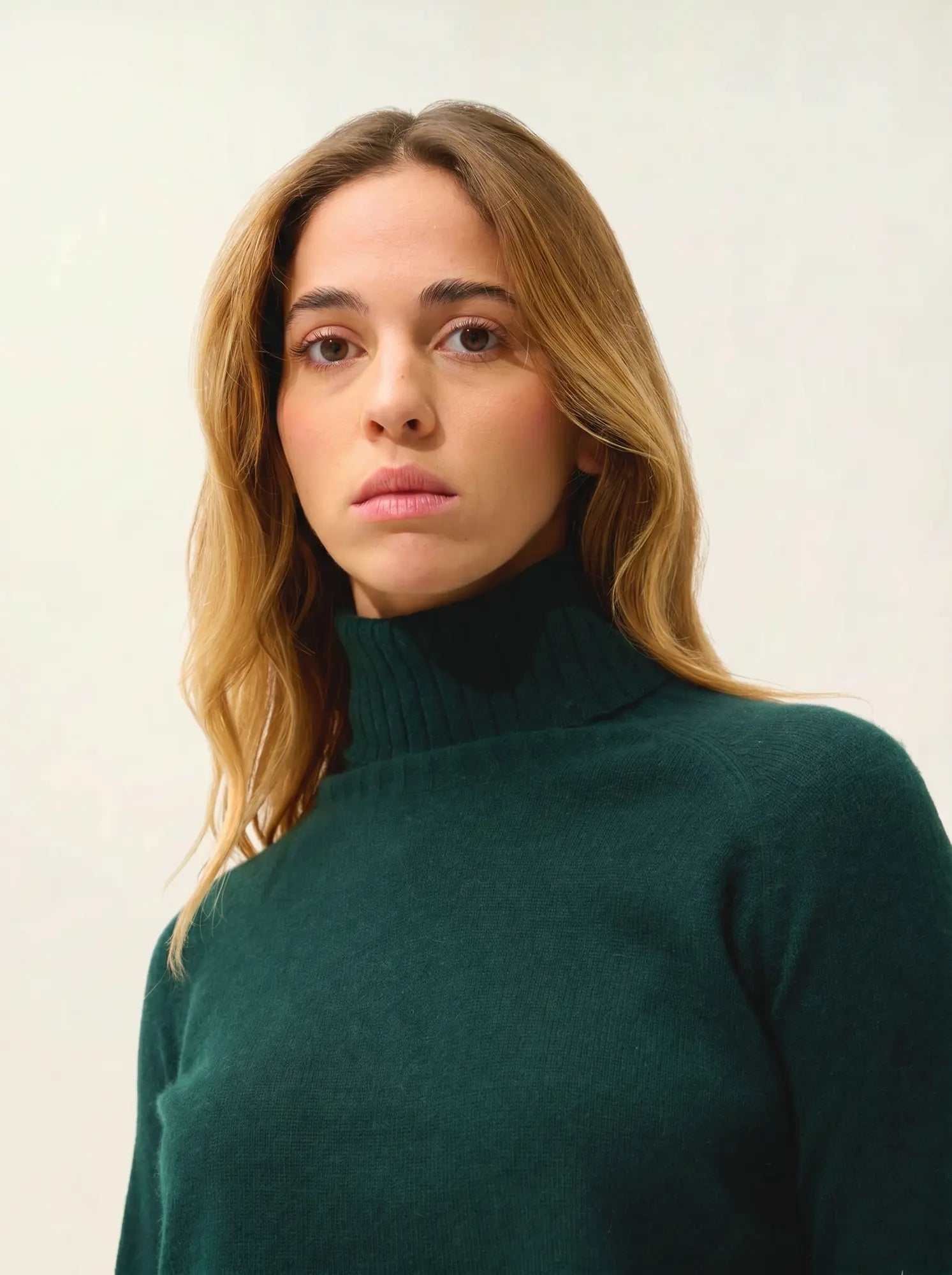 CASSY Pullover Rollkragen Zypressengrün