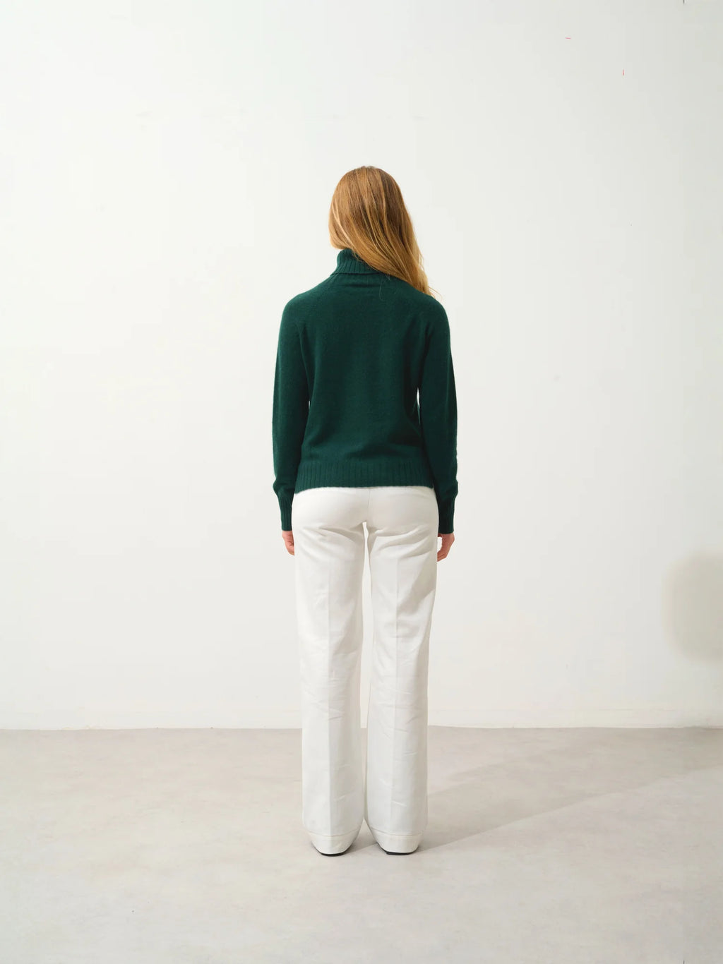 CASSY Pullover Rollkragen Zypressengrün
