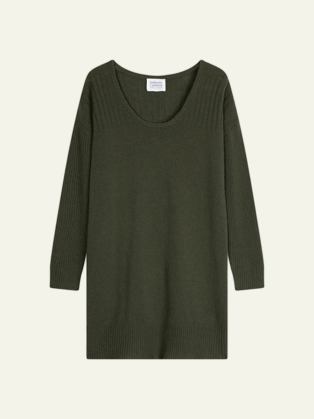 DANA kleid u-ausschnitt khaki
