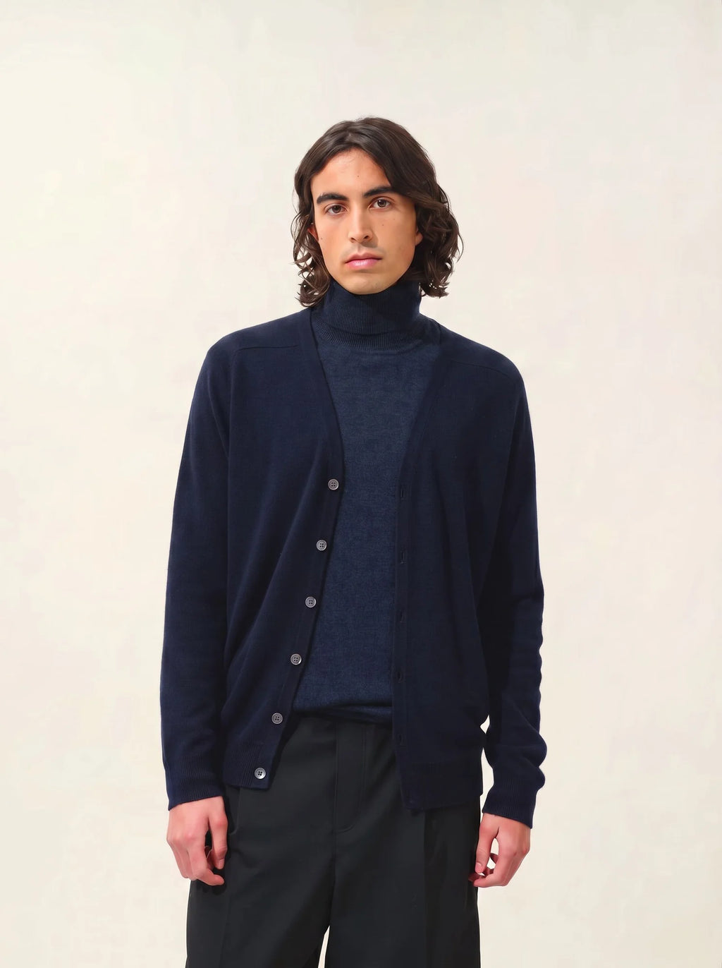 PIPA strickjacke v-ausschnitt caviar