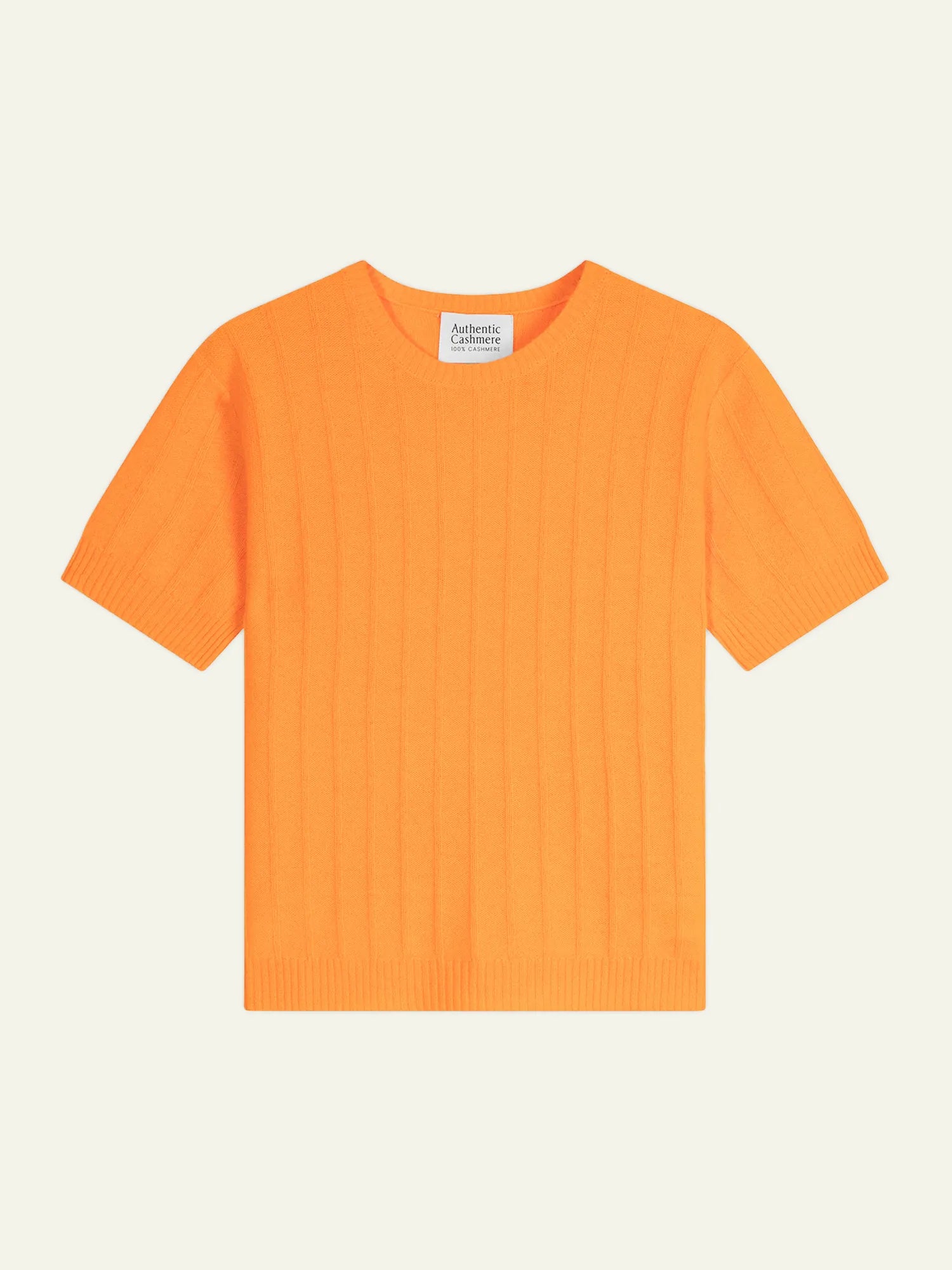 ELIRA t-shirt col rond mandarine fluo