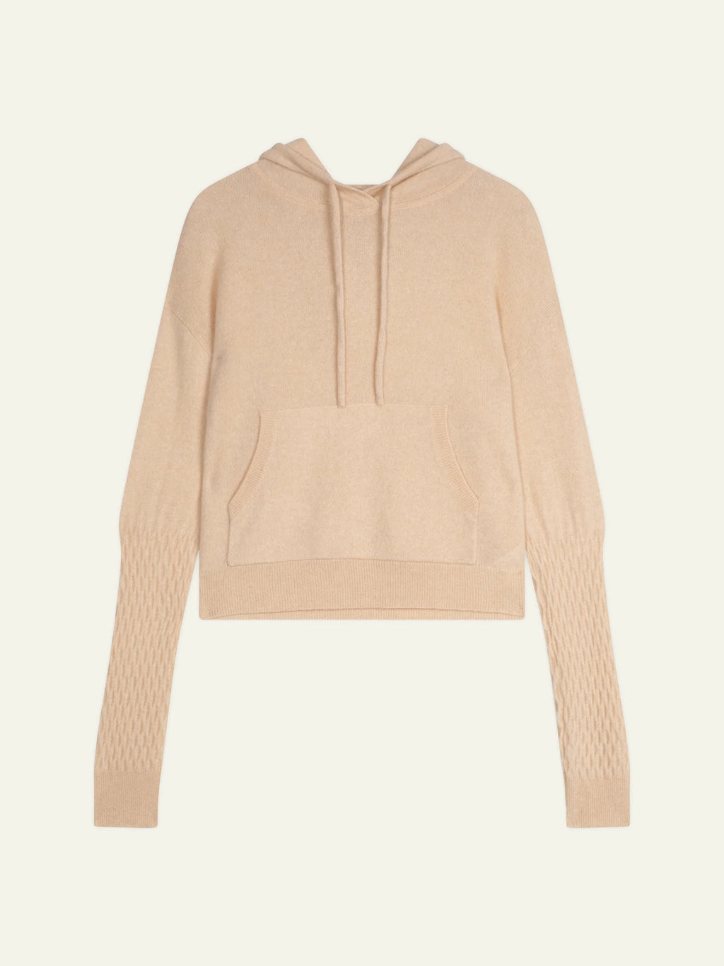 ELOWEN pullover mit kapuze sand