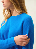 LUNÉA pullover rundhalsausschnitt azurblau