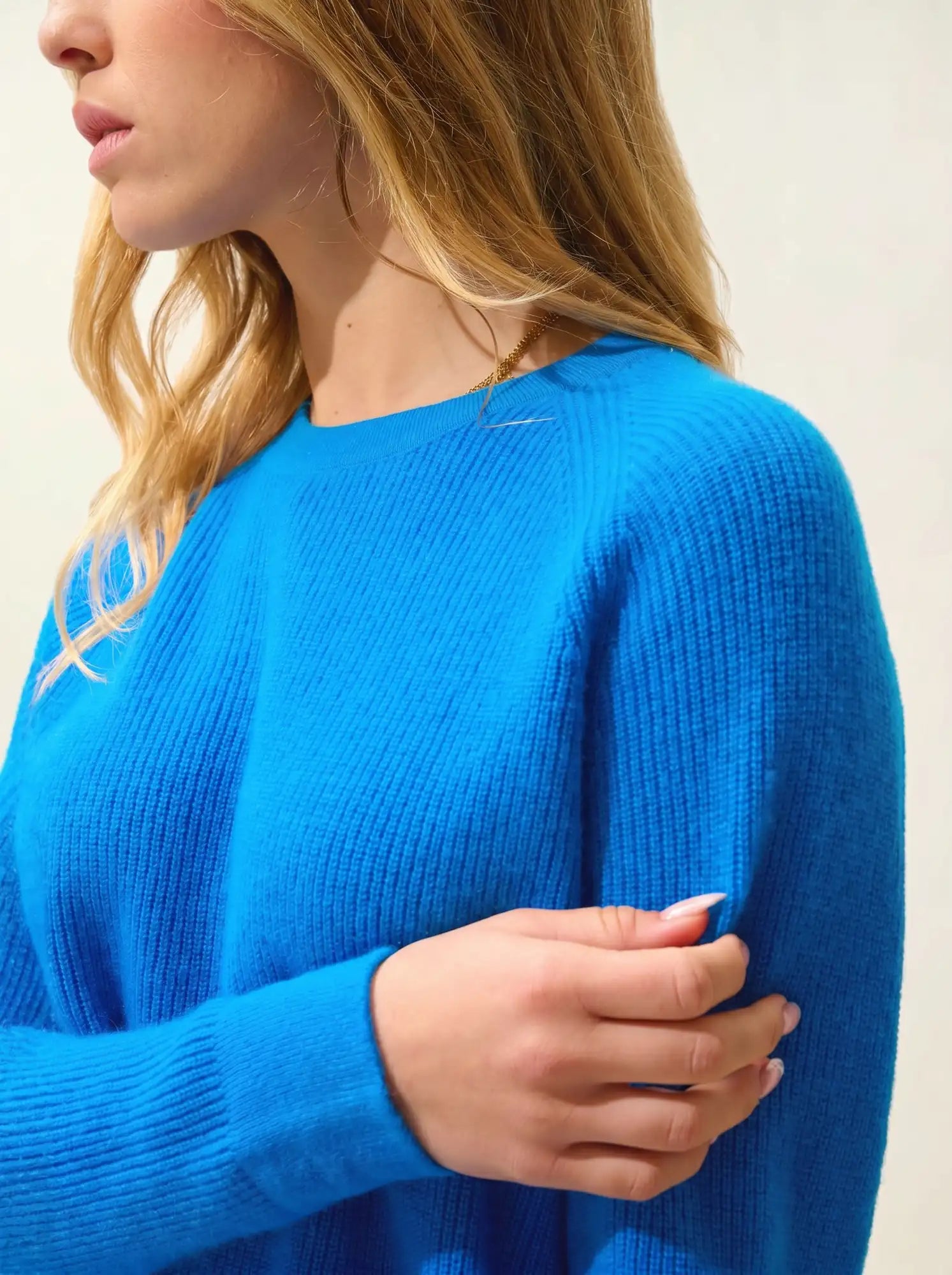LUNÉA sweater crew neck azure
